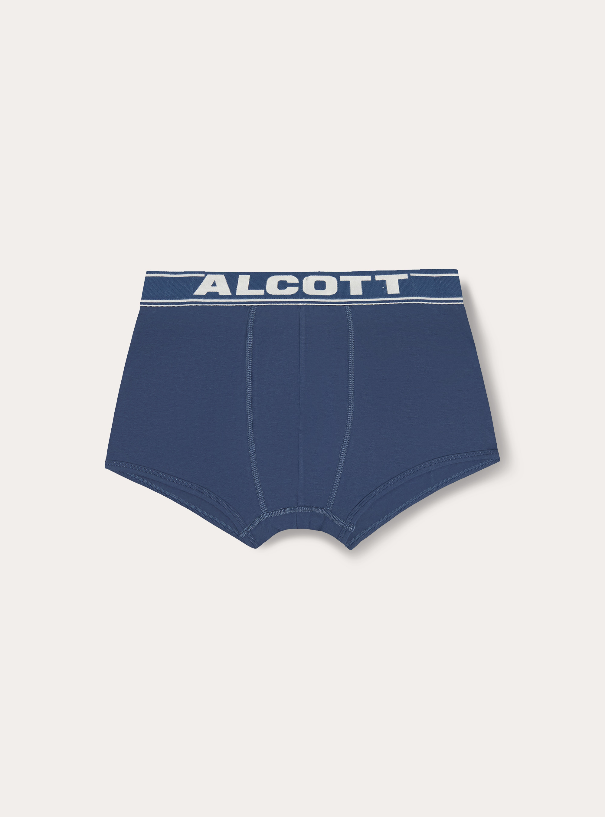 Stretch cotton boxer shorts with logo, IN1 INDIGO DARK