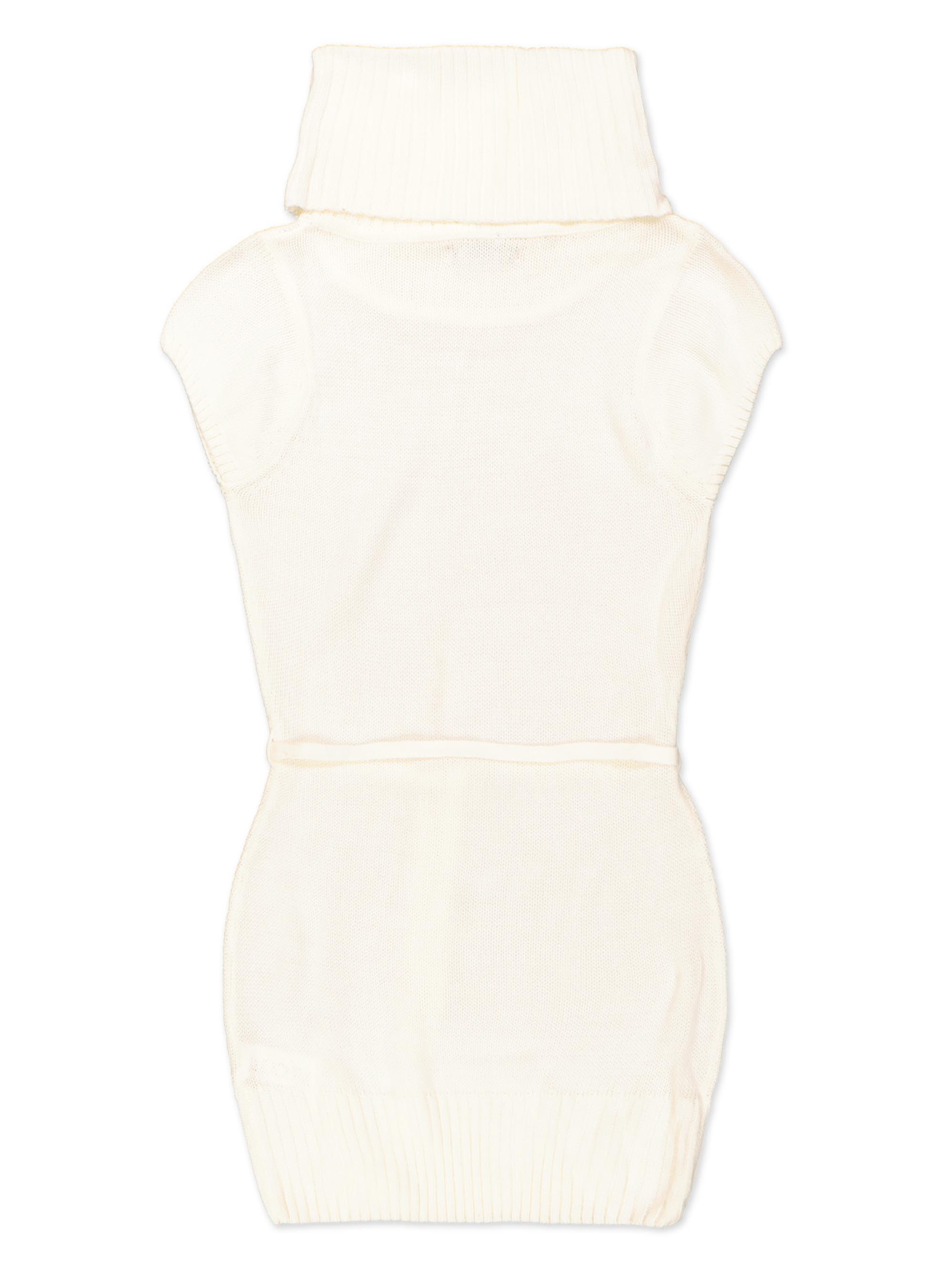 Pullover collo alto, C004 WHITE