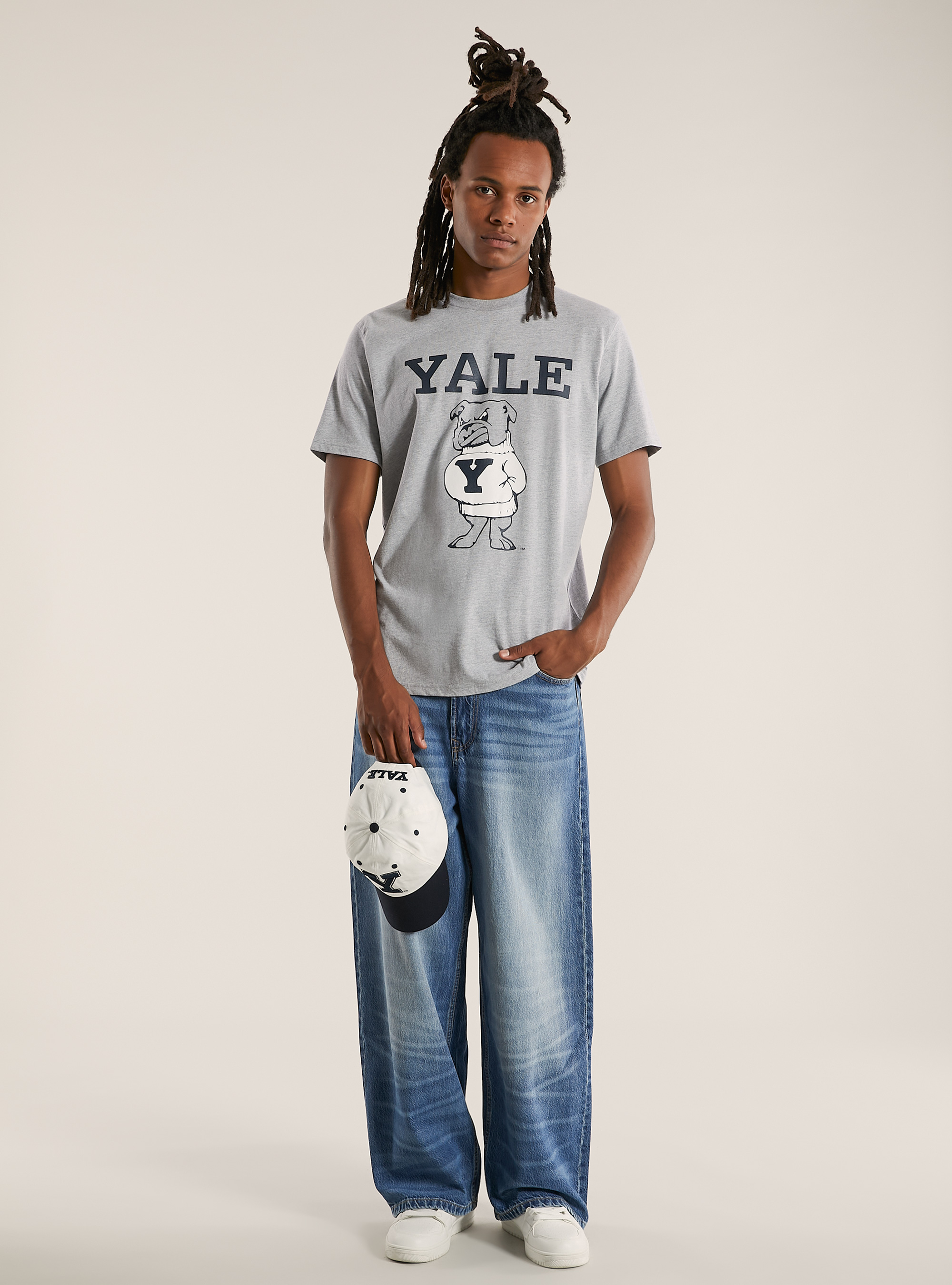 Yale / Alcott T-shirt, MGY2 GREY MEL MEDIUM