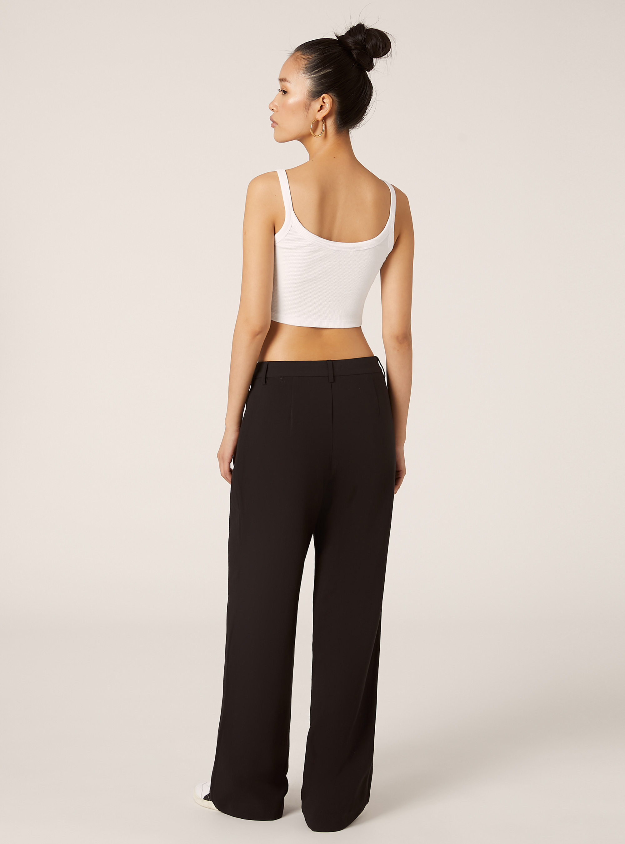 Wide leg pants, BK1 BLACK
