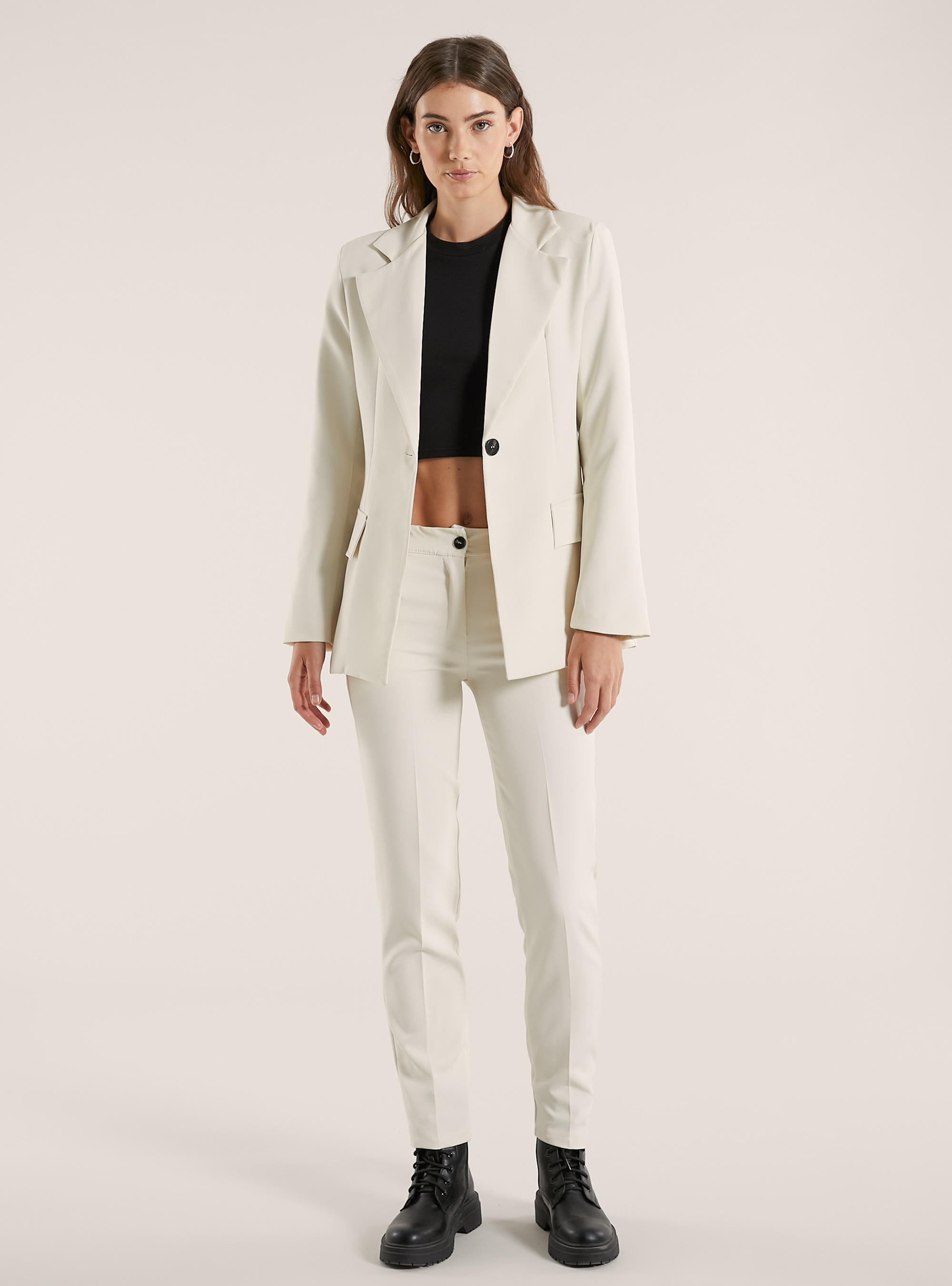 Single-breasted blazer, SA3 SAND LIGHT