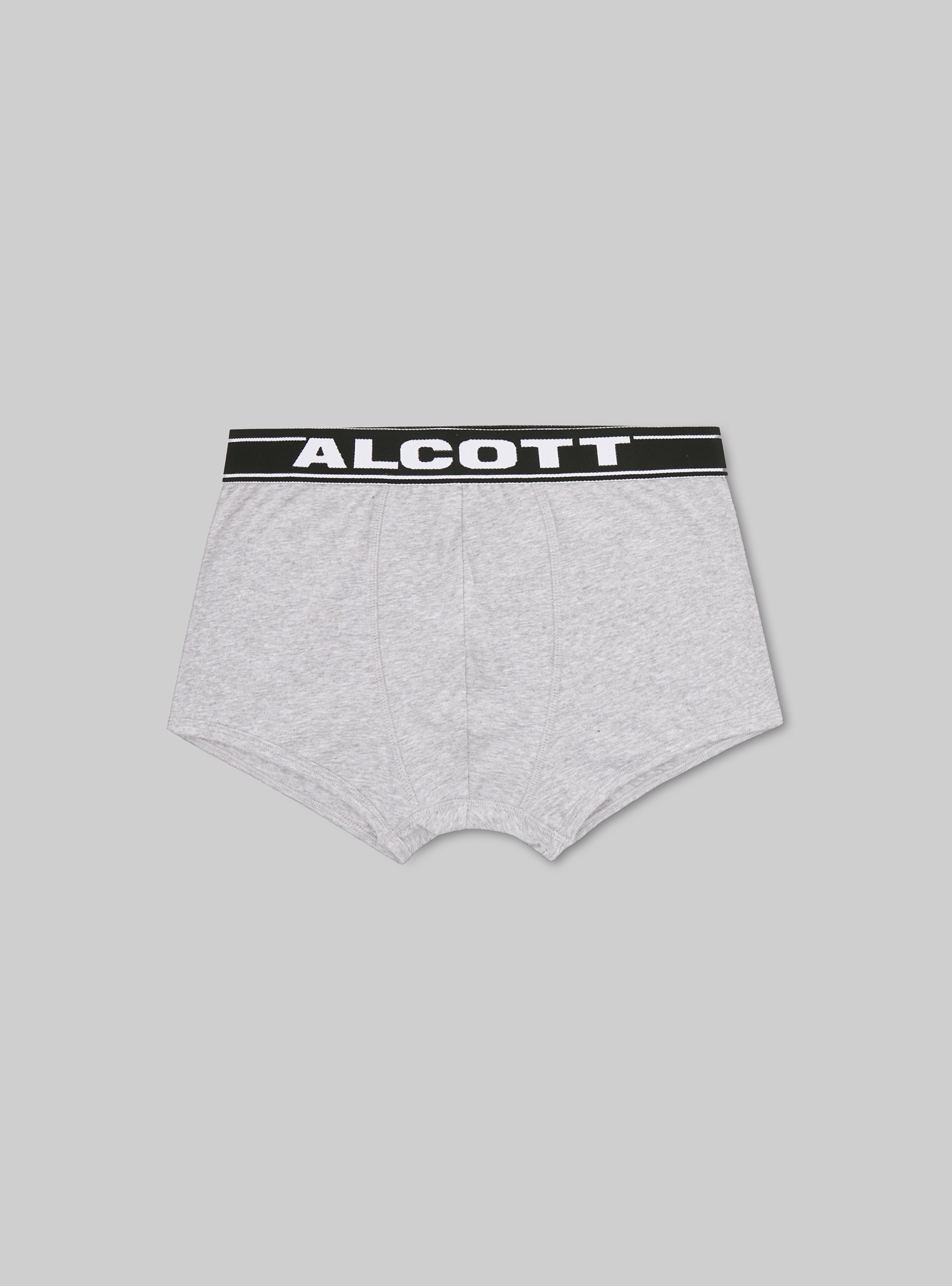 Calzoncillos bóxer de algodón elástico con logotipo, MGY2 GREY MEL MEDIUM
