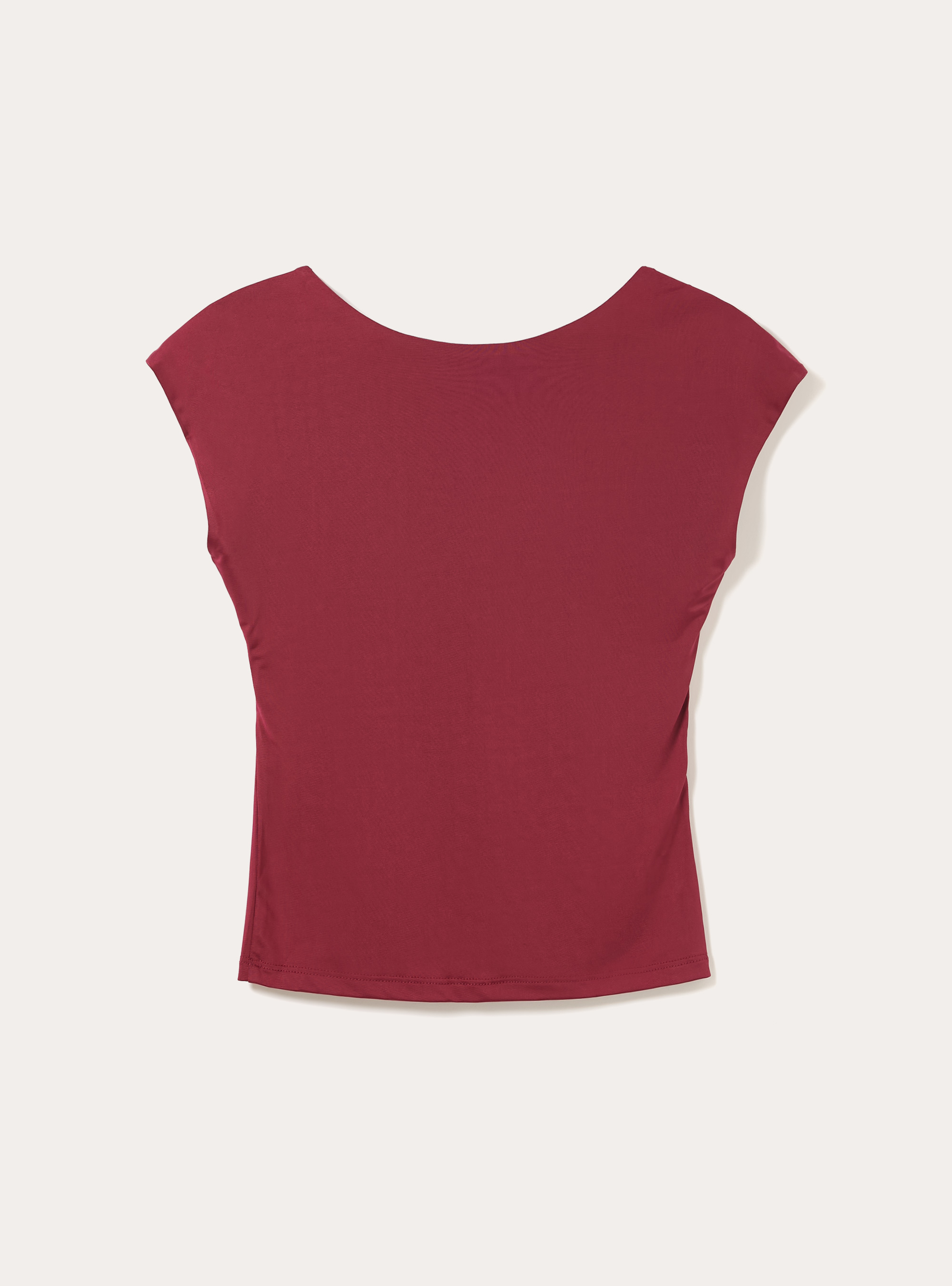 Maglietta con schiena scoperta, BO2 BORDEAUX MEDIUM