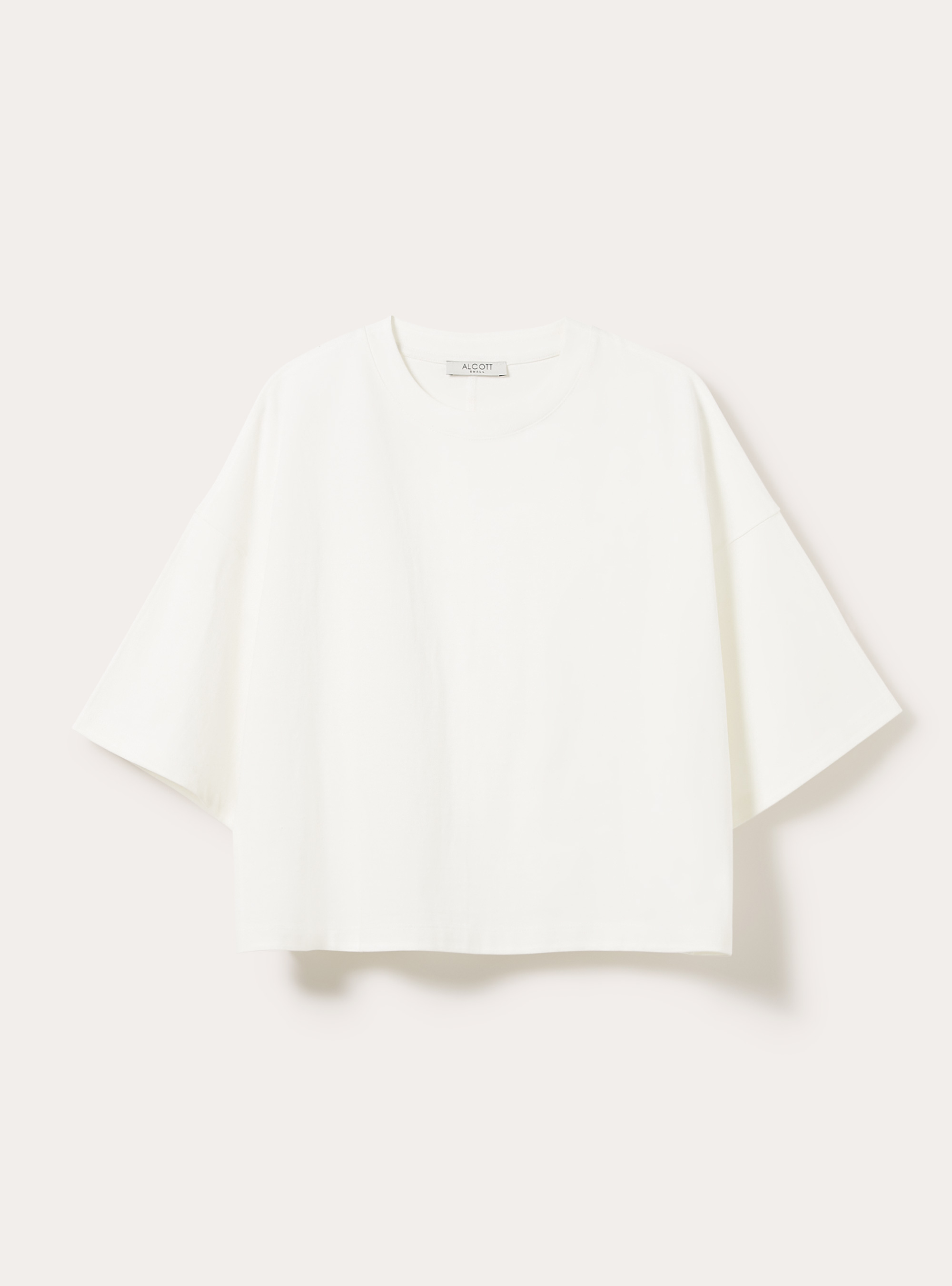 Basic boxy fit T-shirt, WH2 WHITE