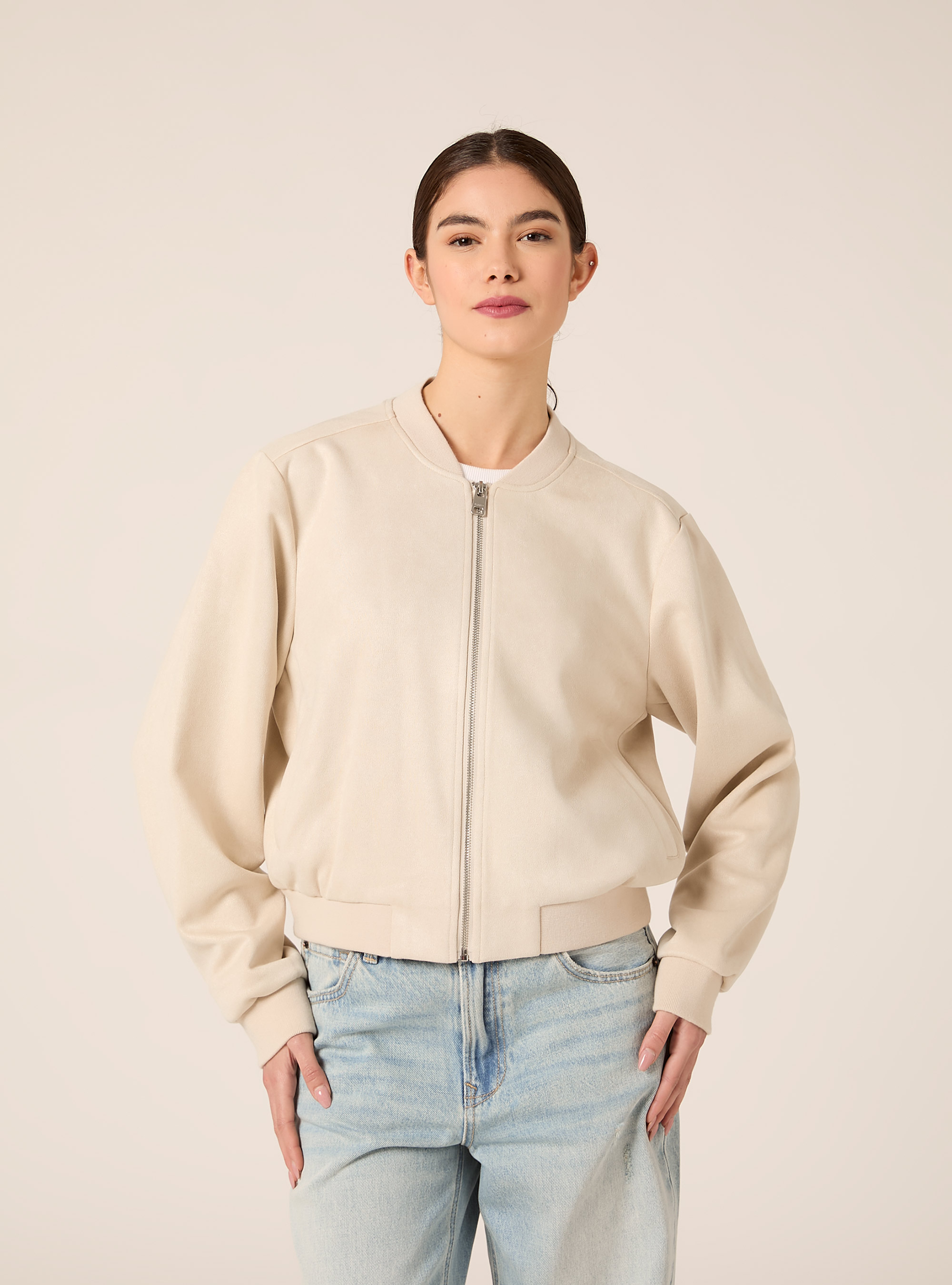 Bomber effetto camoscio, SA2 SAND MEDIUM