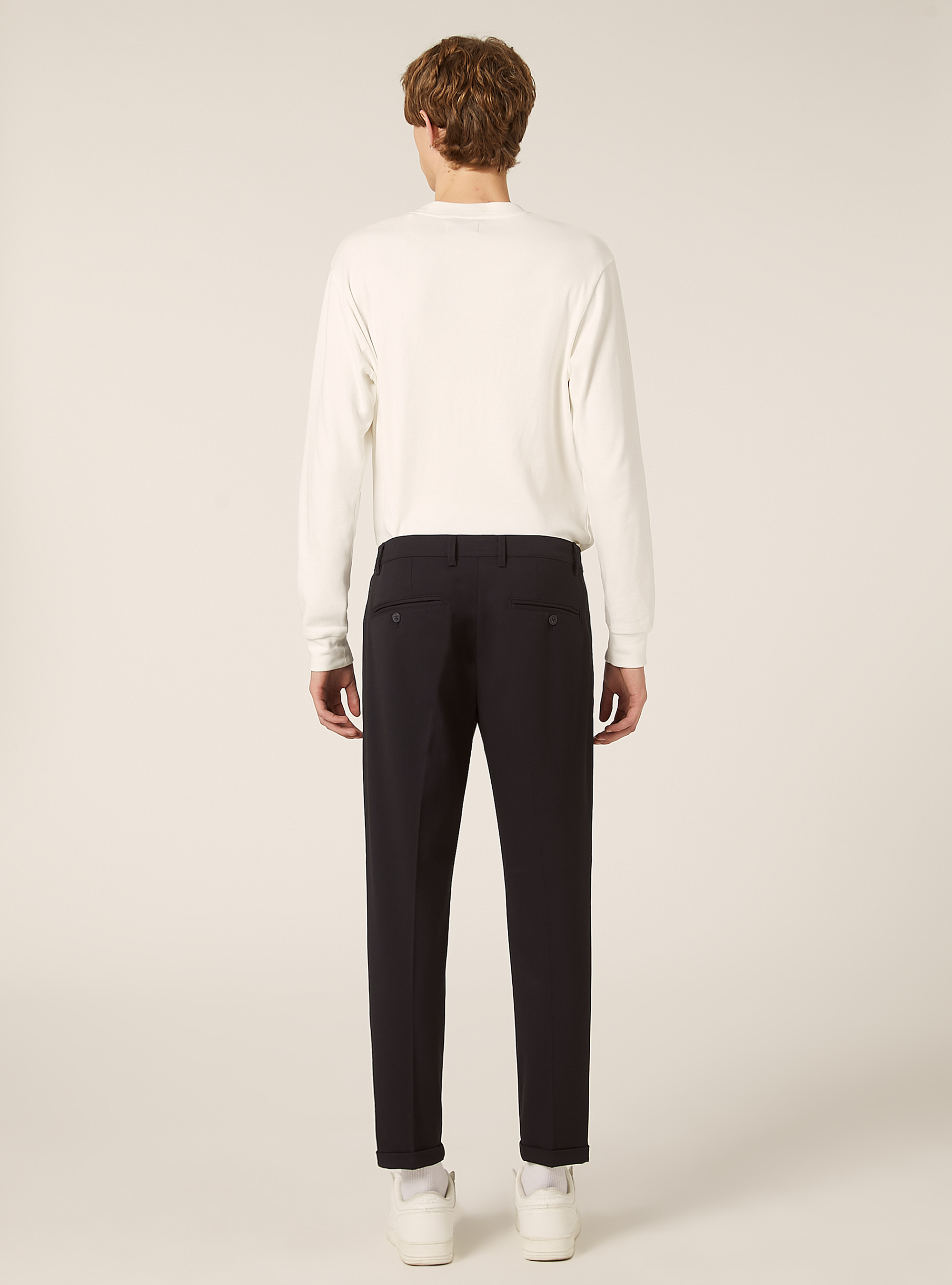 Classic slim-fit trousers, NA1 NAVY DARK