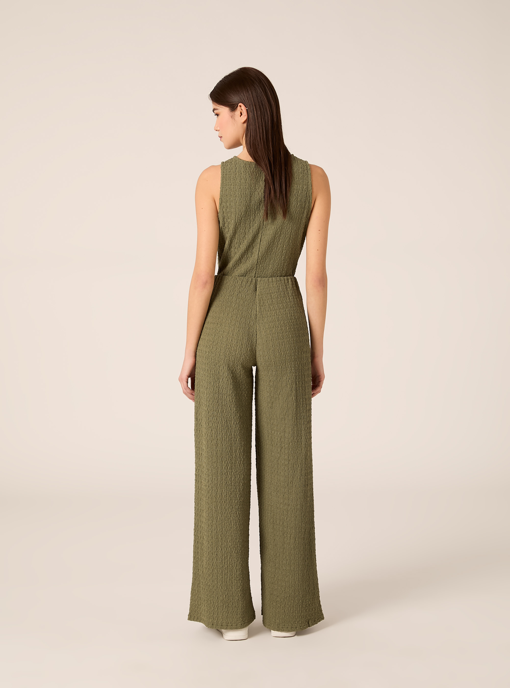 Pantaloni in tessuto waffle, KY2 KAKY MEDIUM