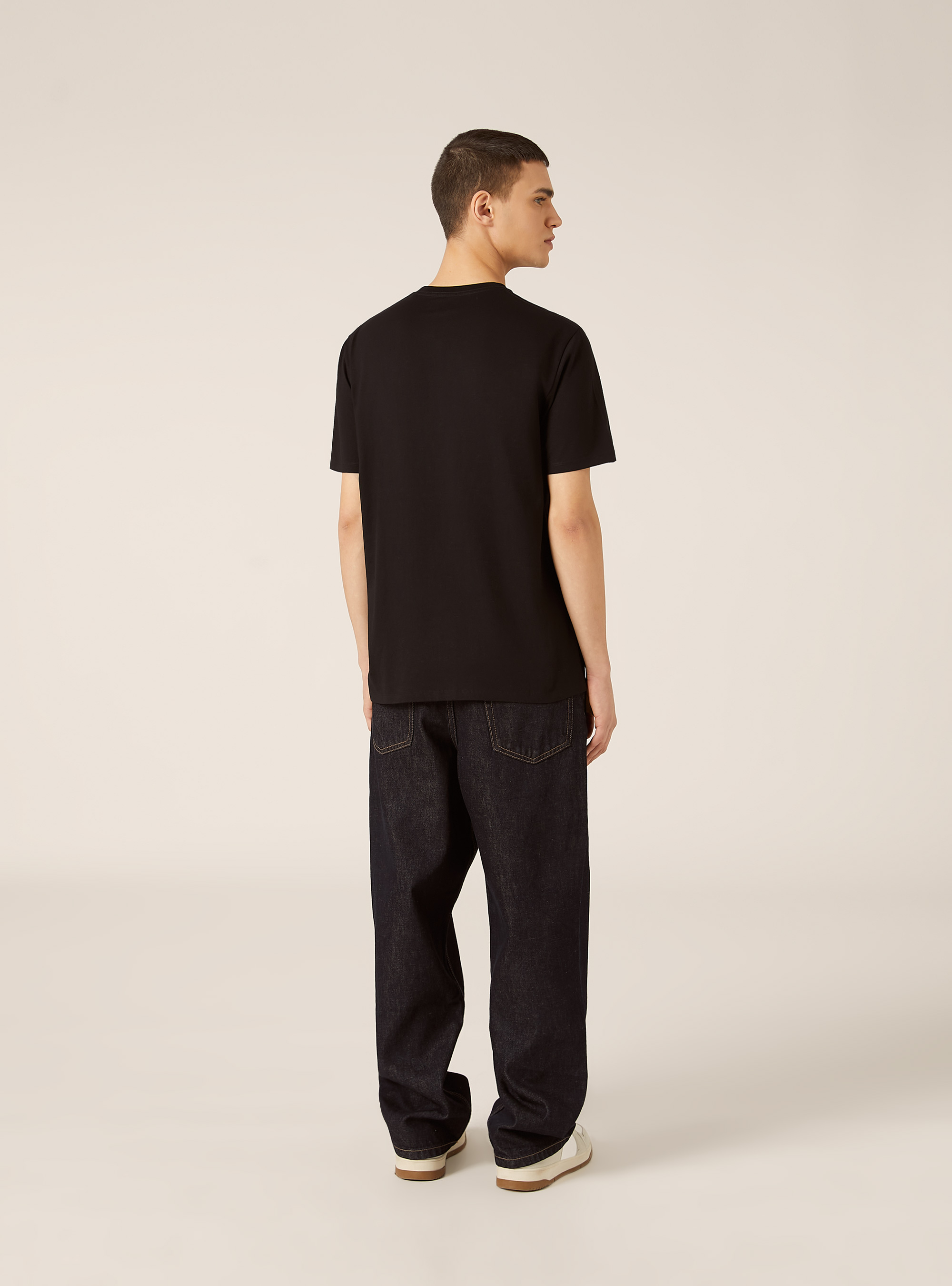 Maglietta girocollo basica, BK1 BLACK