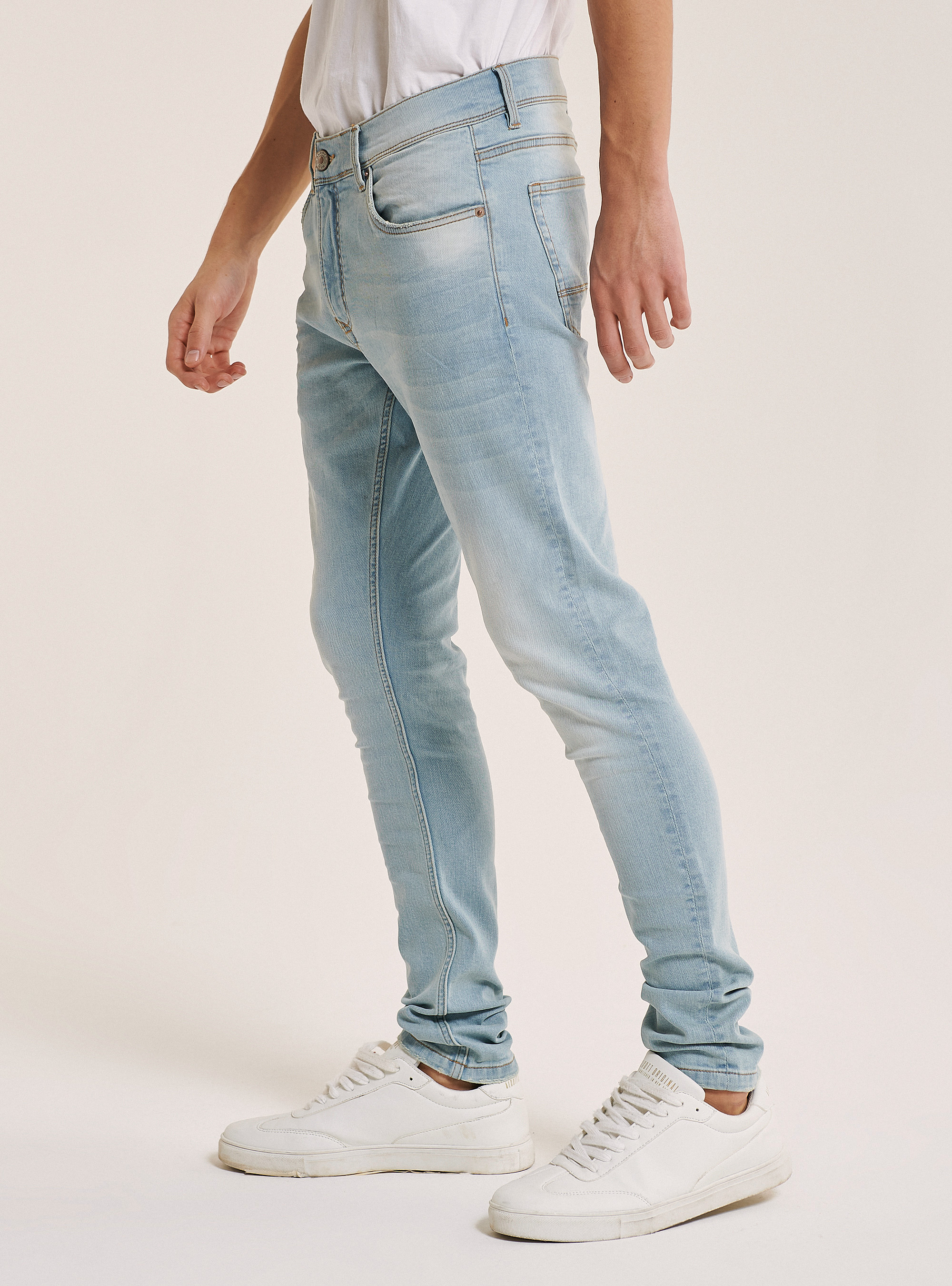 Jeans super skinny in denim stretch, C272 BLUE