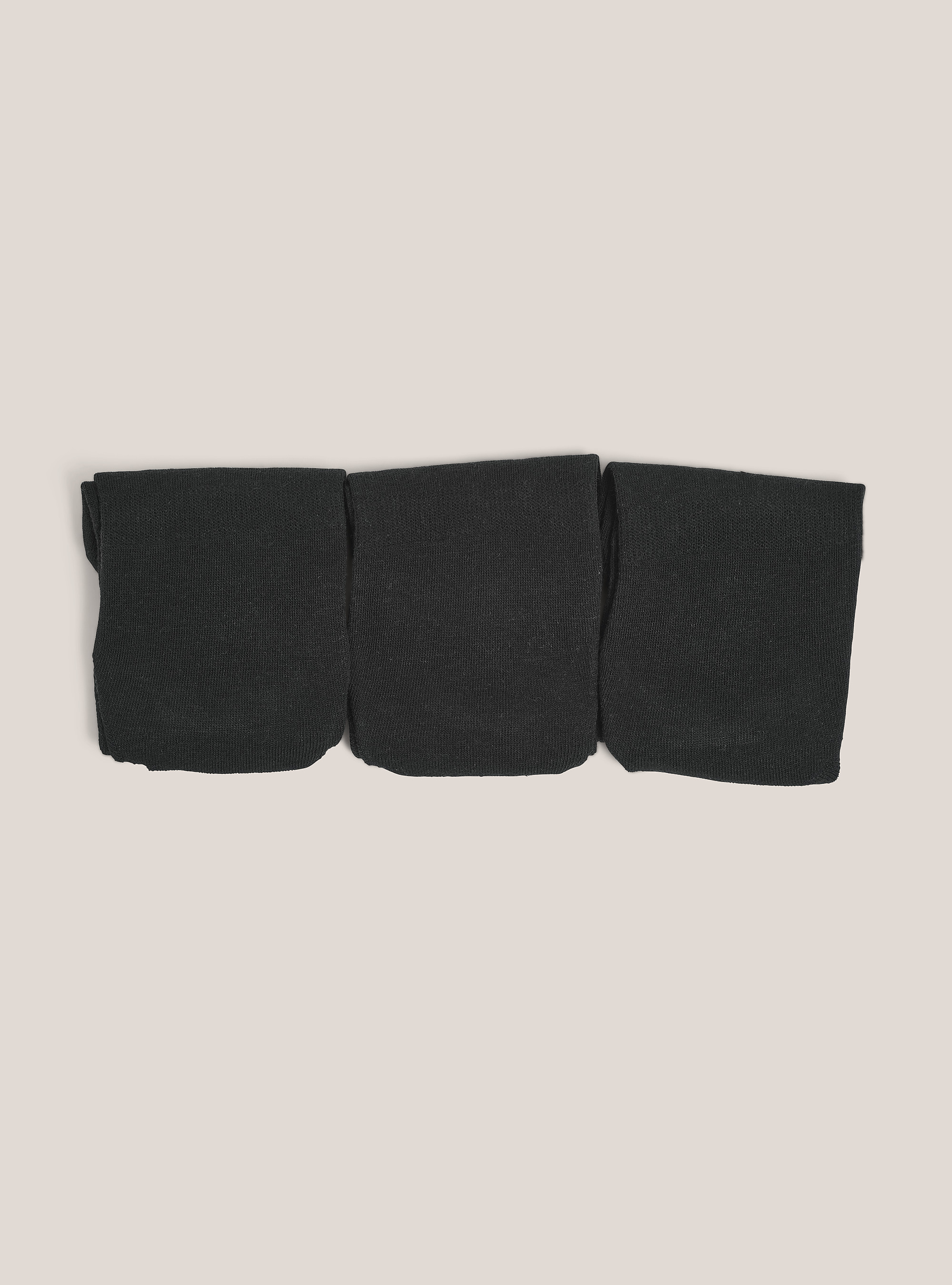Calzini fantasmini set 3 paia, BLACK