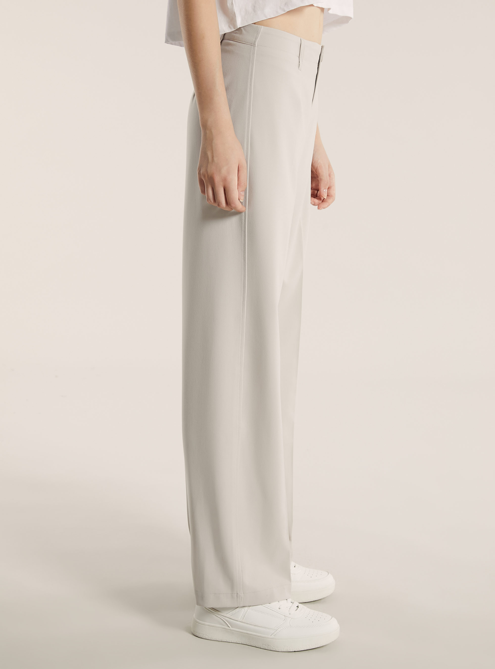 Straight leg wide leg tailored trousers, SA3 SAND LIGHT