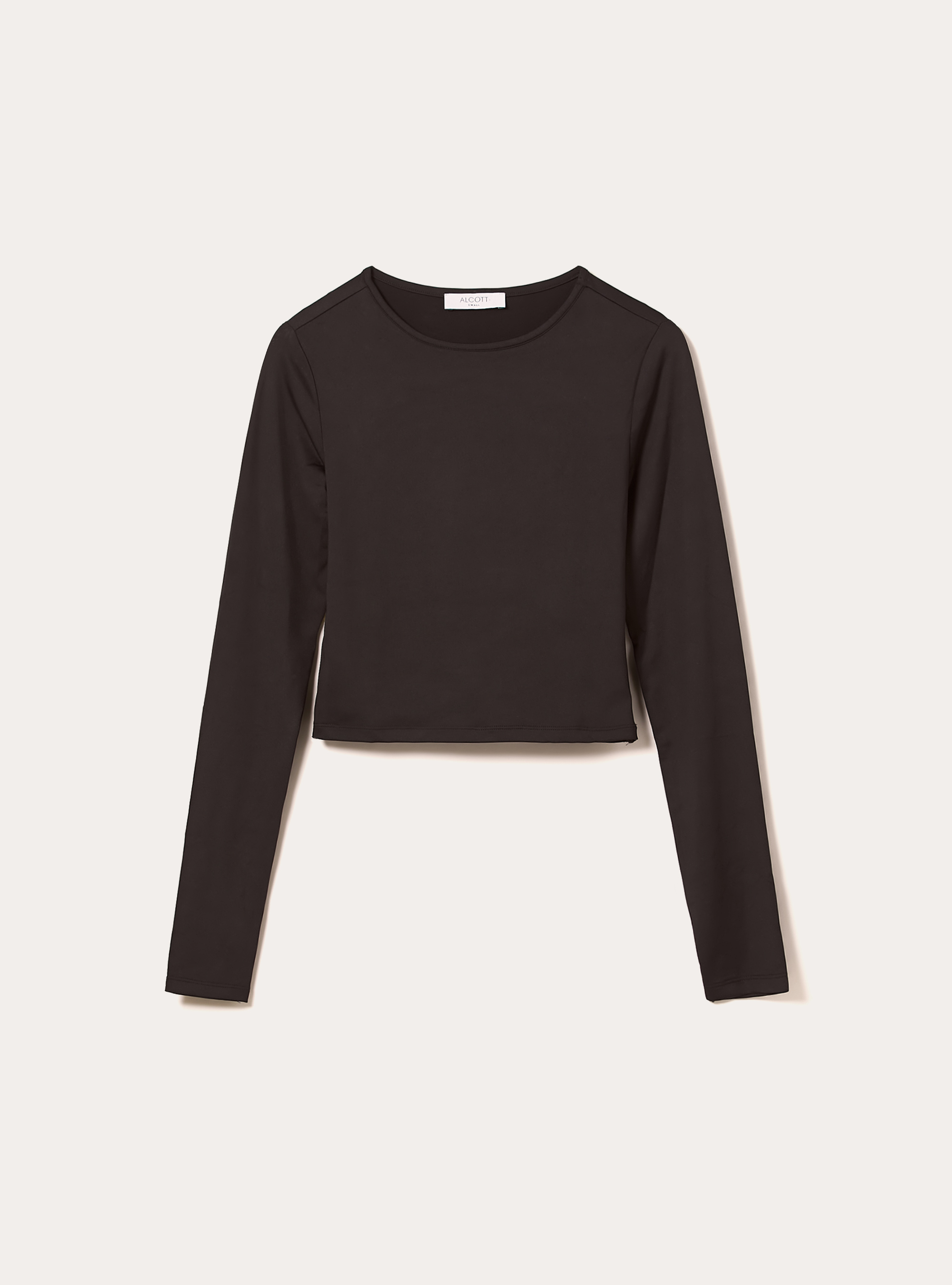 Maglia cropped con schiena scoperta, BK1 BLACK
