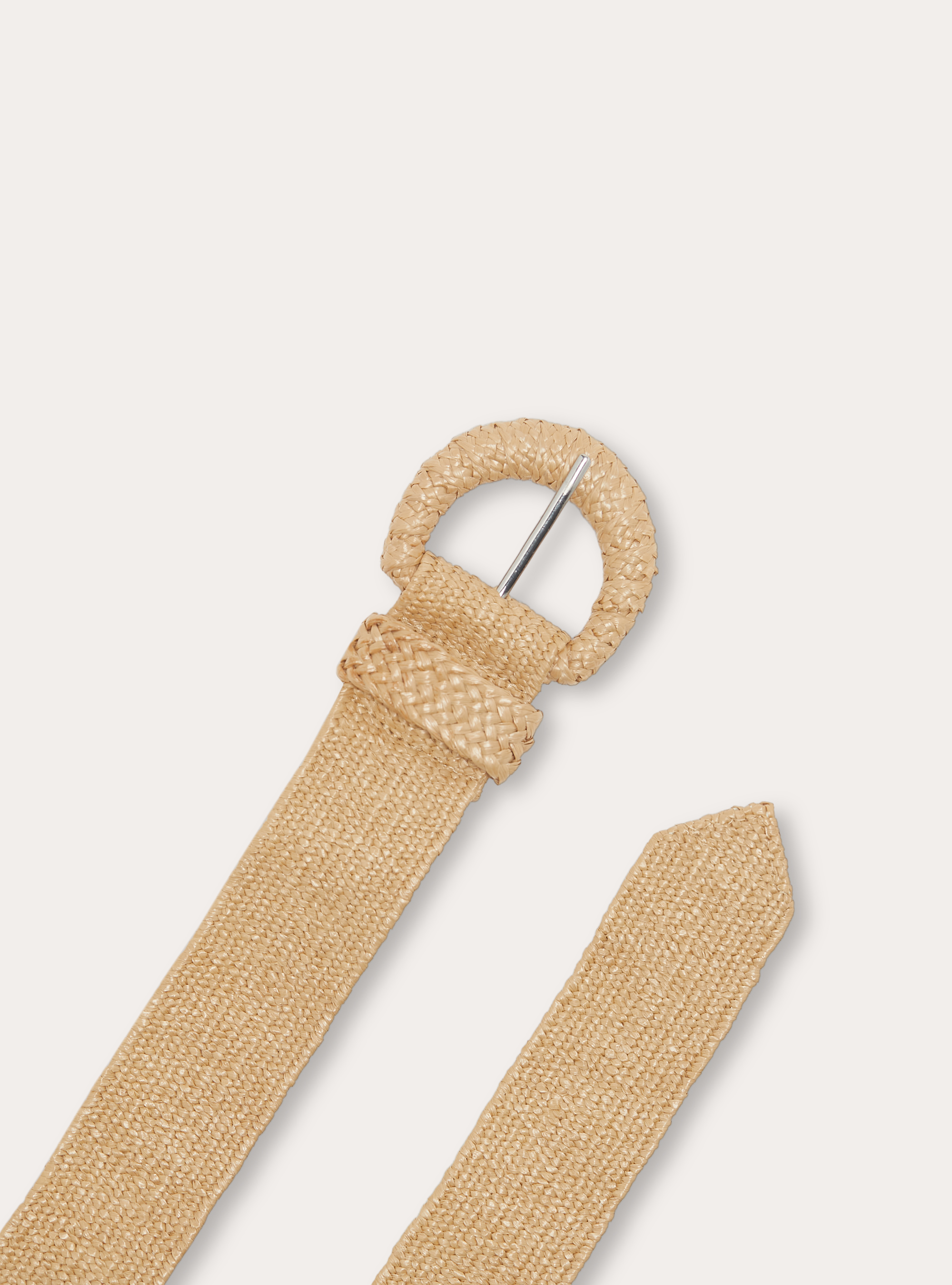 Cintura in rafia, BG2 BEIGE MEDIUM