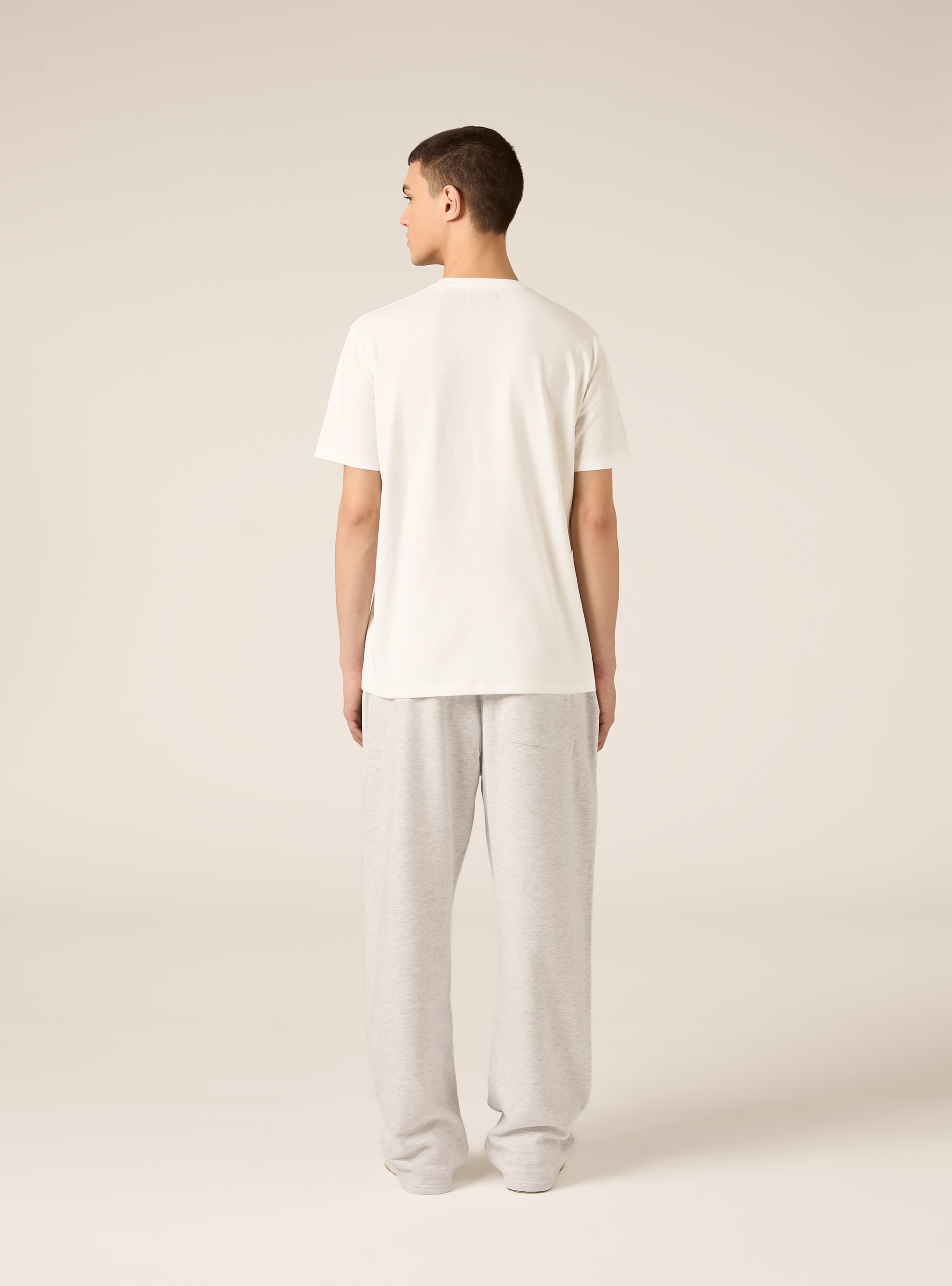 Cotton crew neck T-shirt, WH2 WHITE