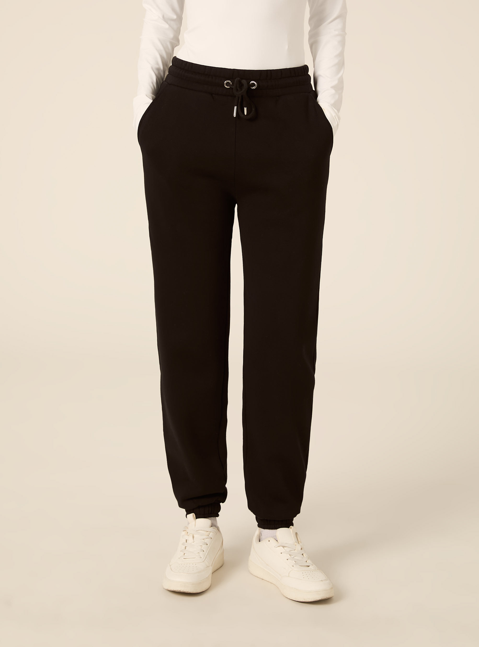 Jogger basic tinta unita, BK1 BLACK