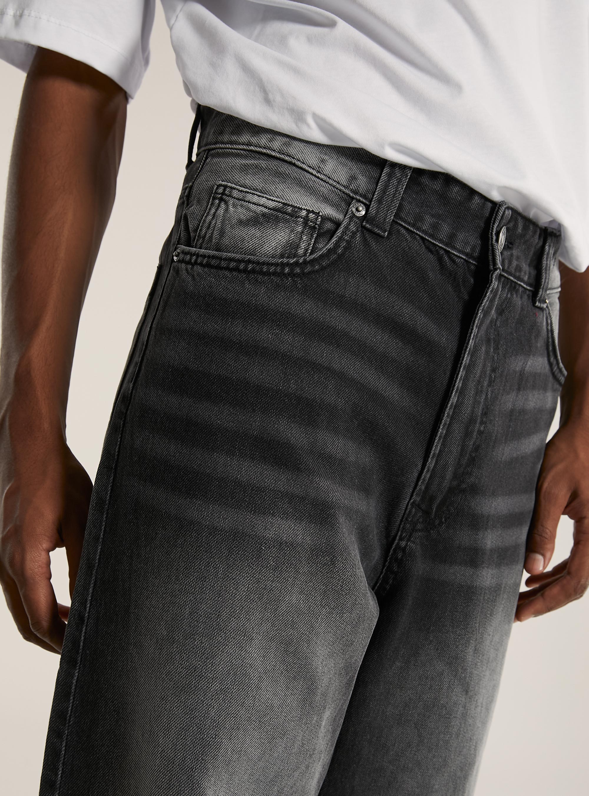 Jean super baggy, D000 BLACK