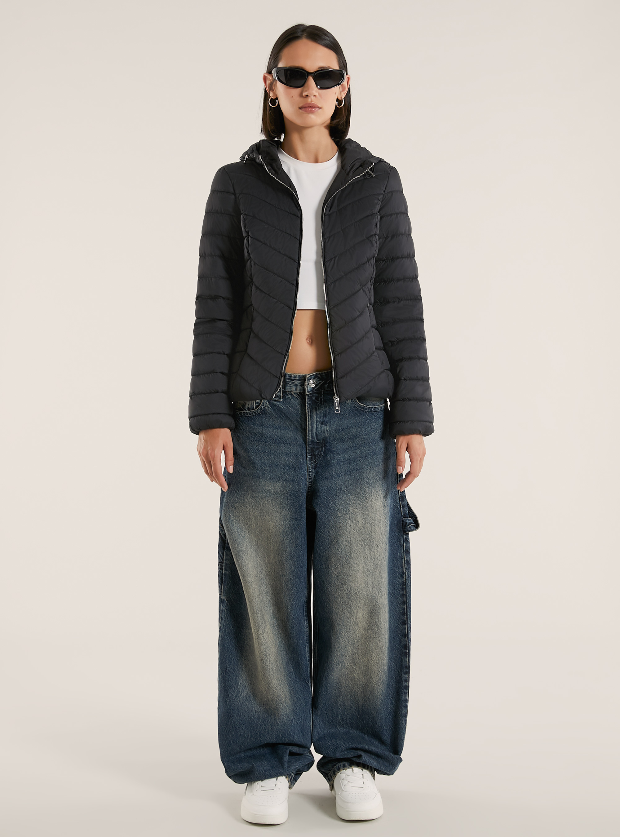 Jacket with recycled padding, BK1 BLACK