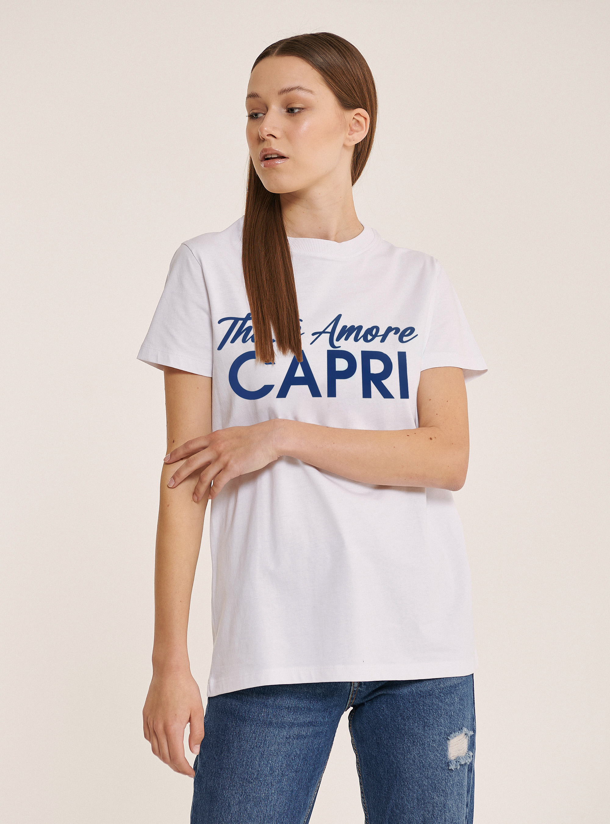Capri Capsule T-shirt, WH3 WHITE