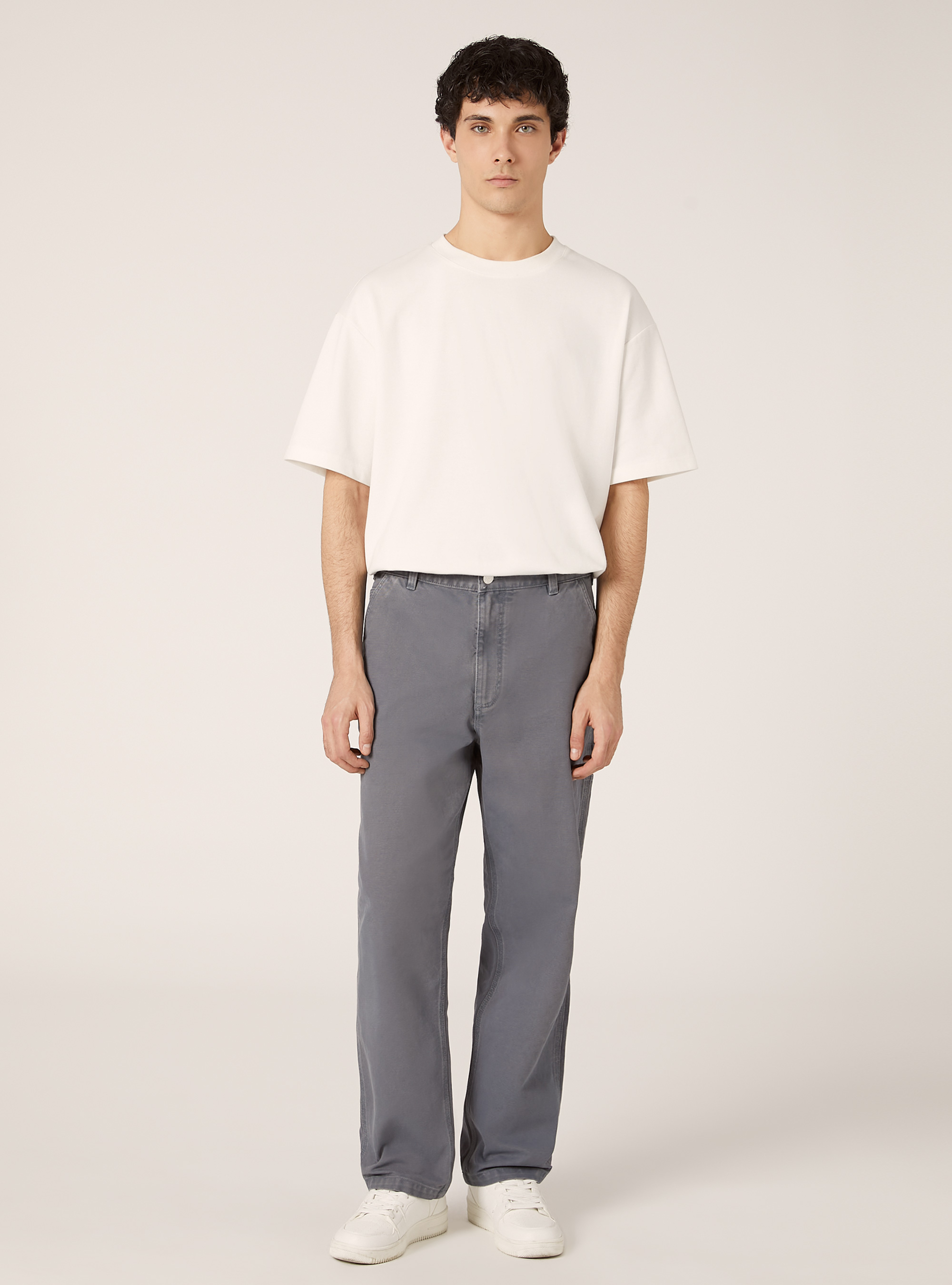 Carpenter canvas pants, AZ2 AZURE MEDIUM