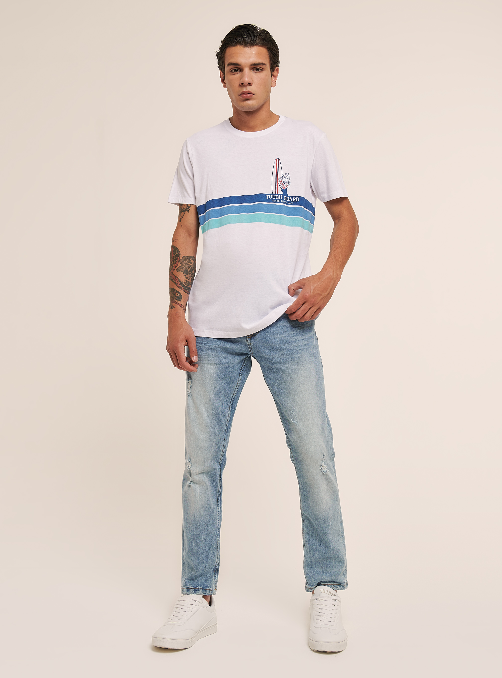 Popeye x Alcott T-shirt, WHITE