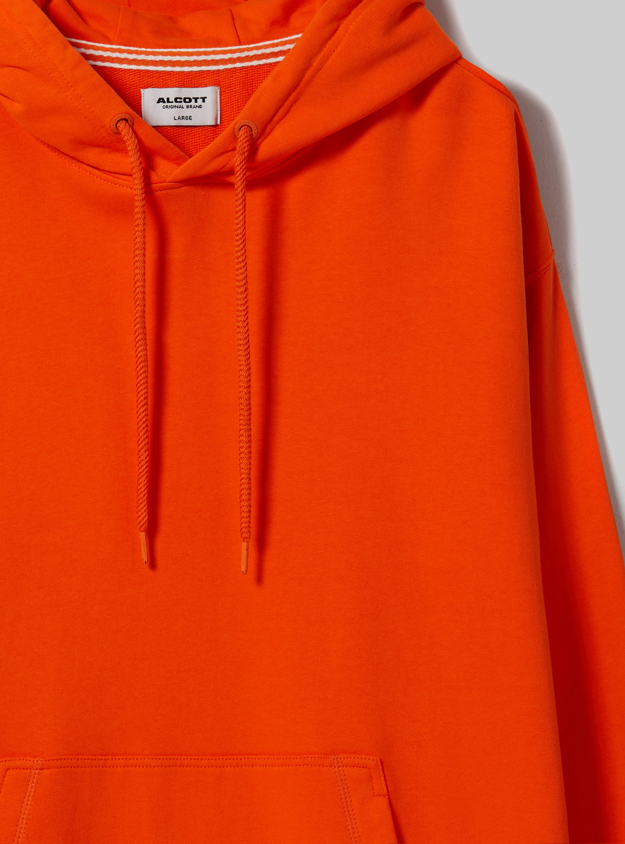Sweatshirt with hood and pouch pocket, OR1 ORANGE DARK