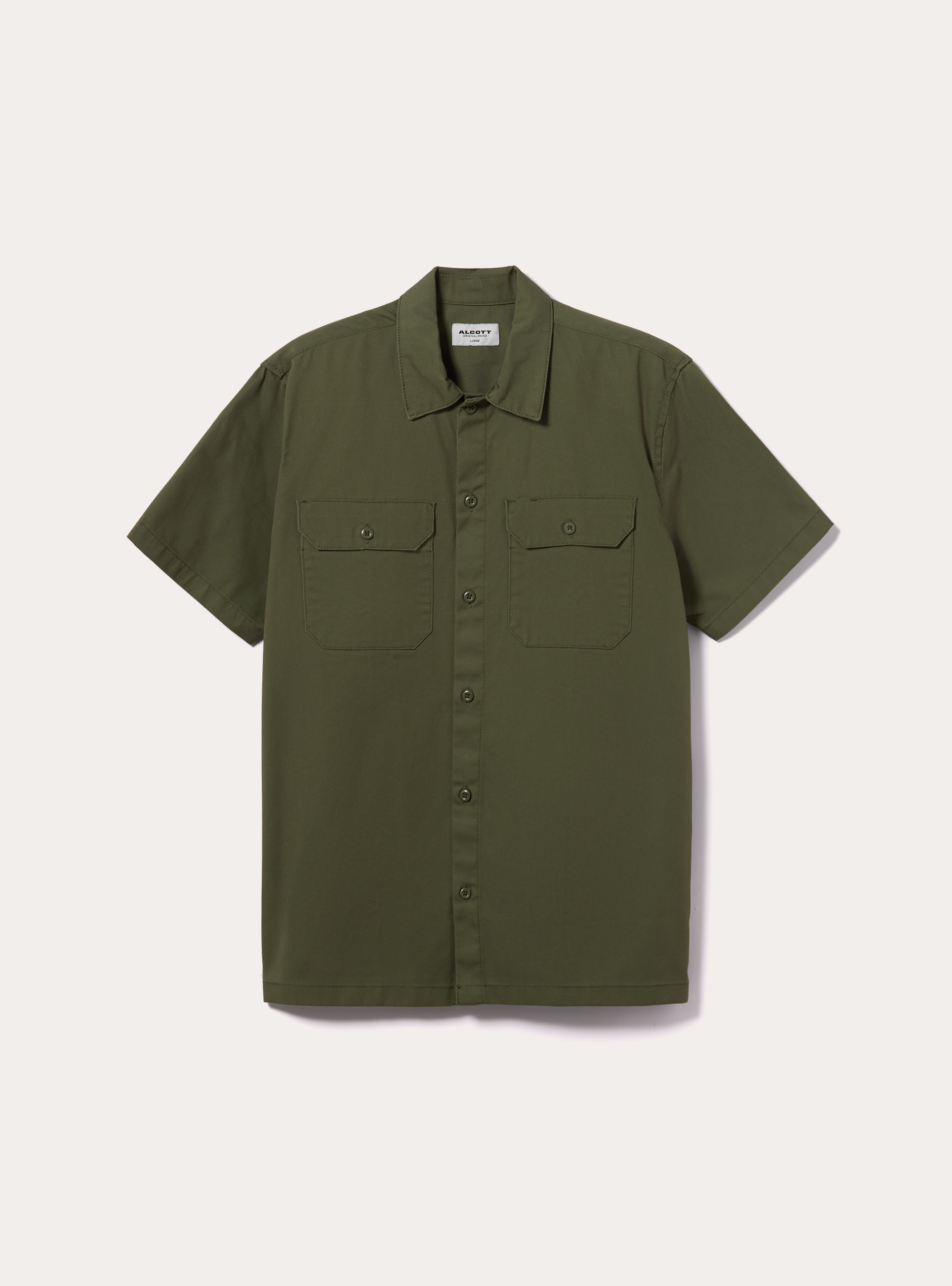 Twill shirt with large pockets, KY2 KAKY MEDIUM