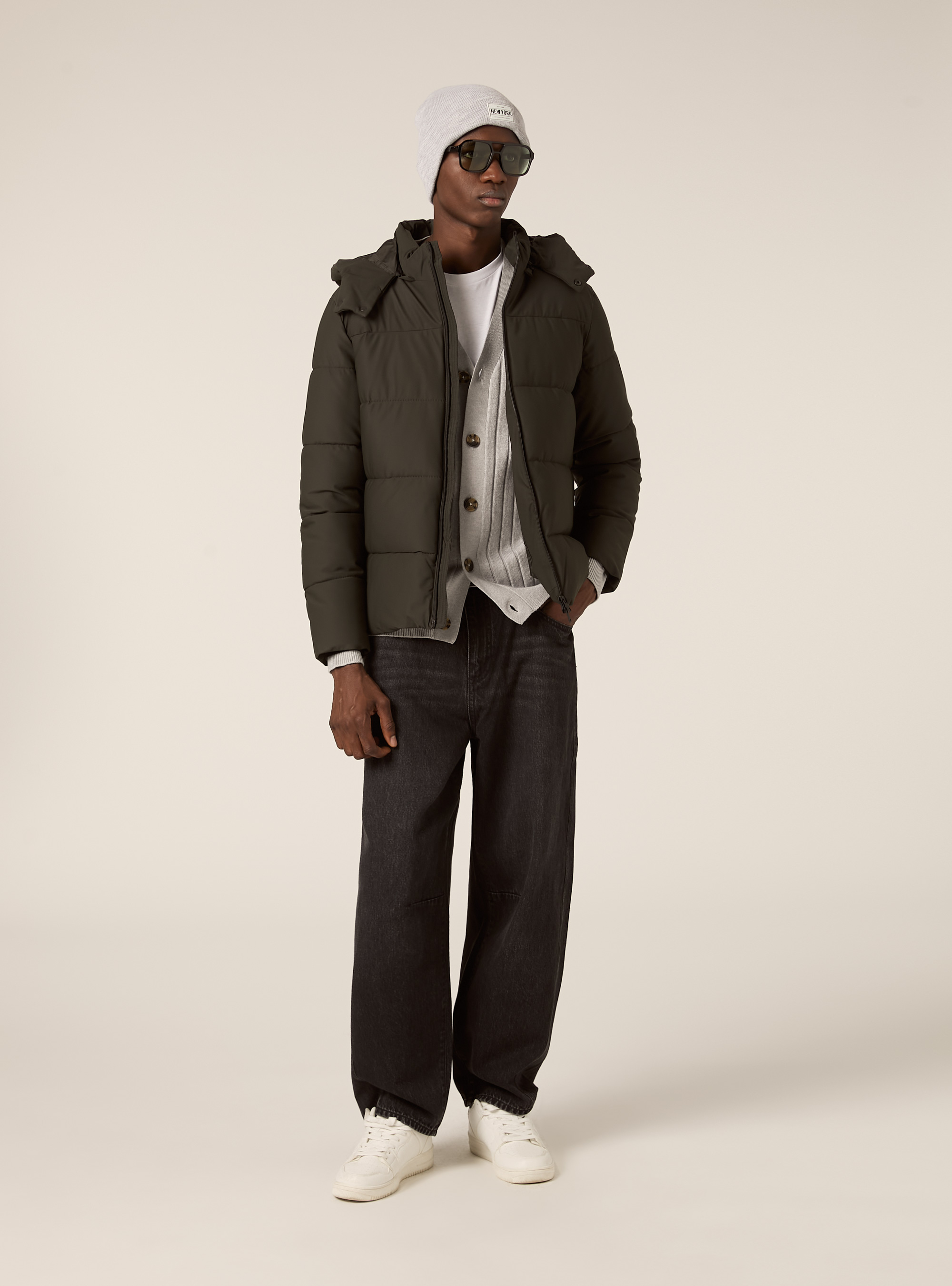 Veste matelassée avec capuche, KY2 KAKY MEDIUM