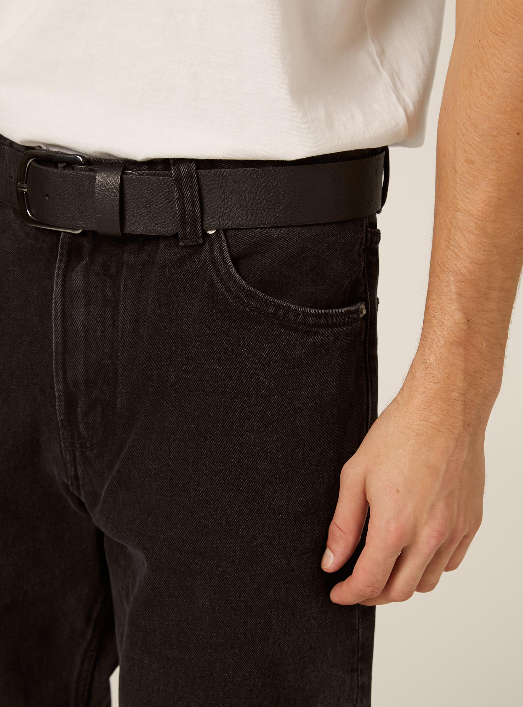 Pantalon coupe fuselée, BK1 BLACK