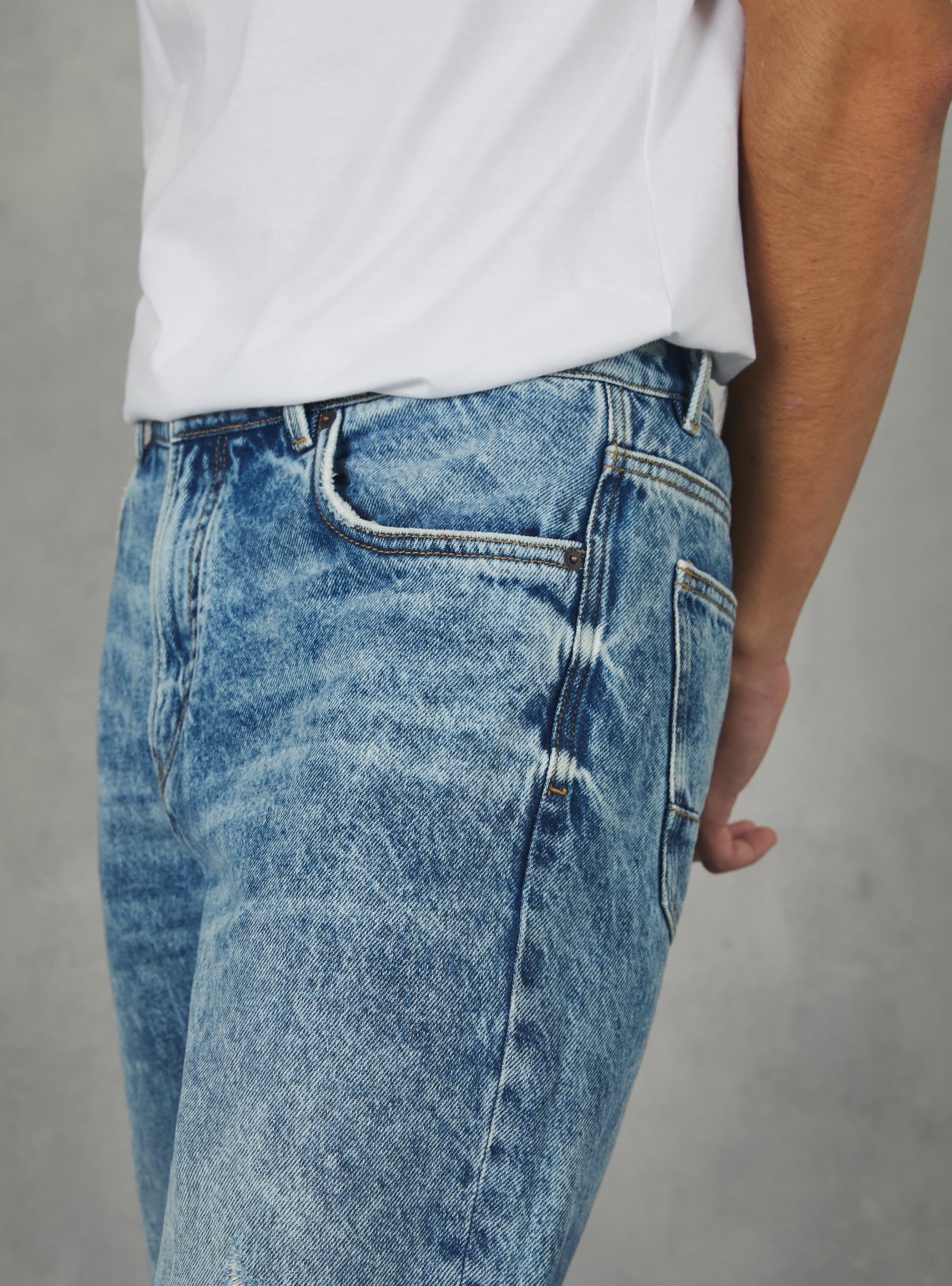 Straight Fit Cotton Jeans, D003 MEDIUM BLUE