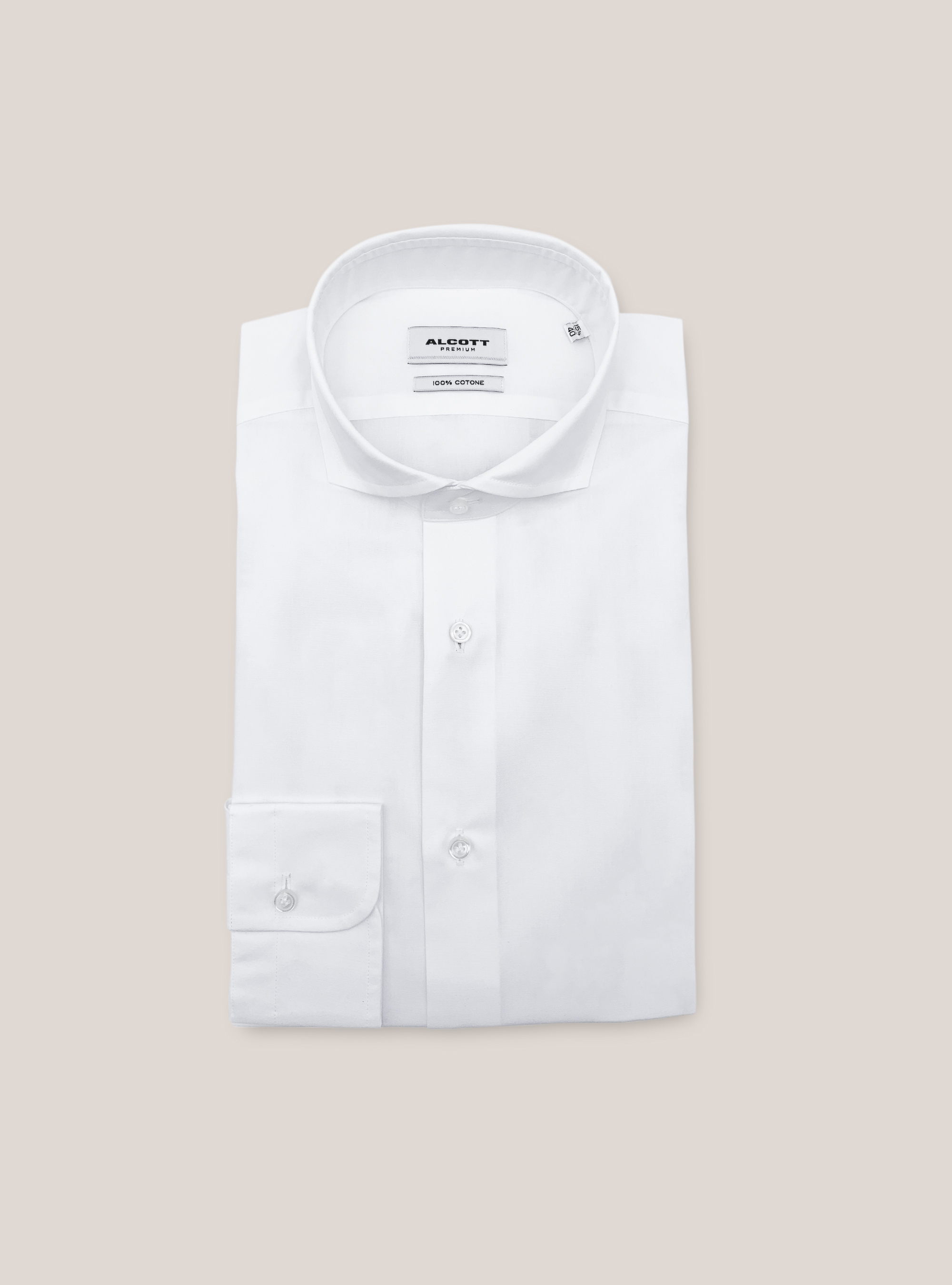 camicia con collo francese