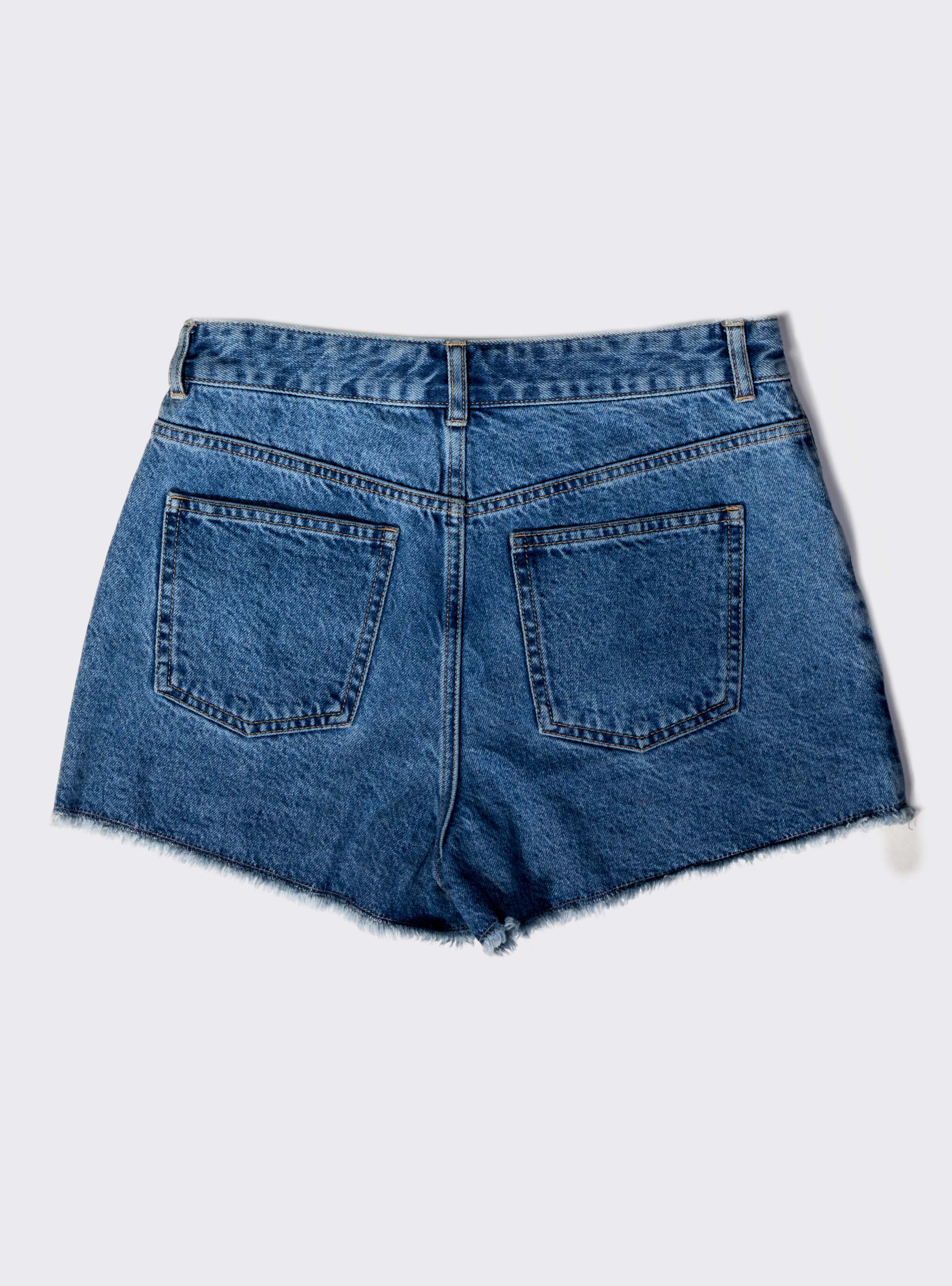 Shorts in denim, AZZURRO