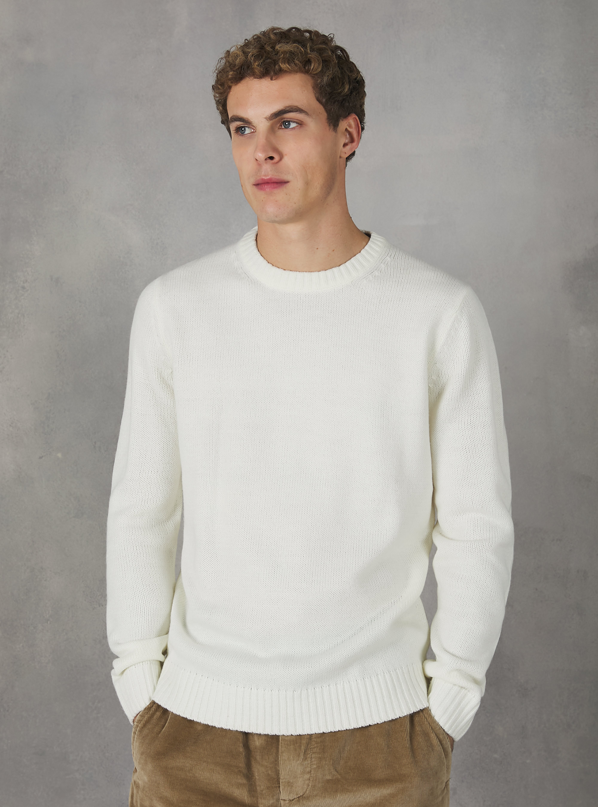 Pullover caldo effetto cachemire, WH2 WHITE
