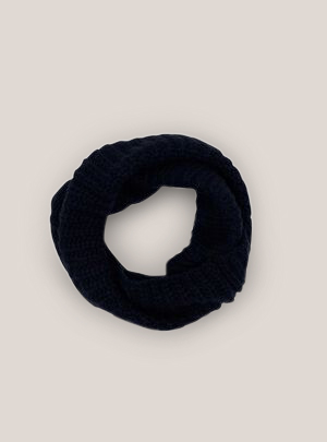 Collo in maglia, BLACK