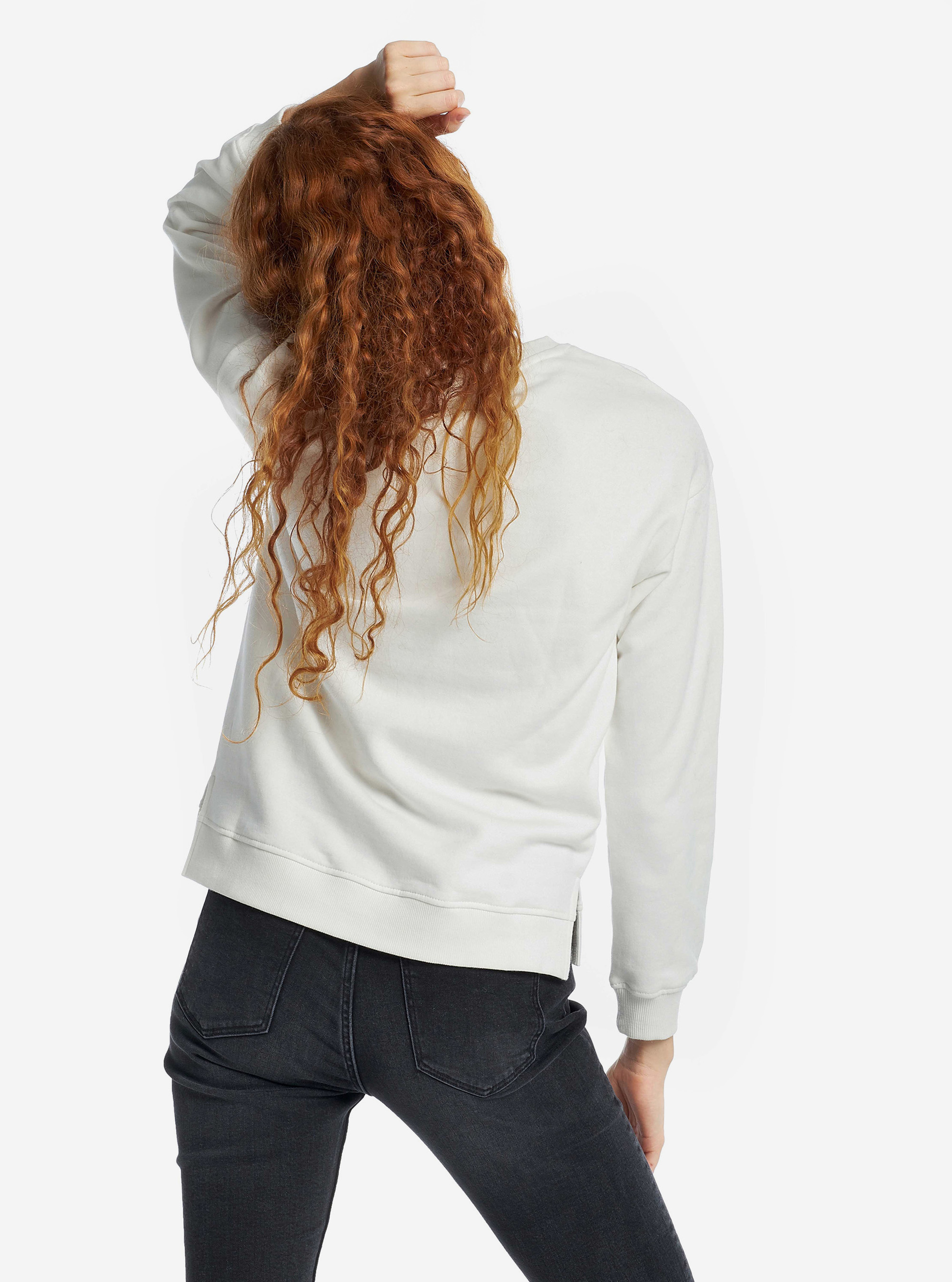 SWEATSHIRT WITH SLOGAN, WHITE