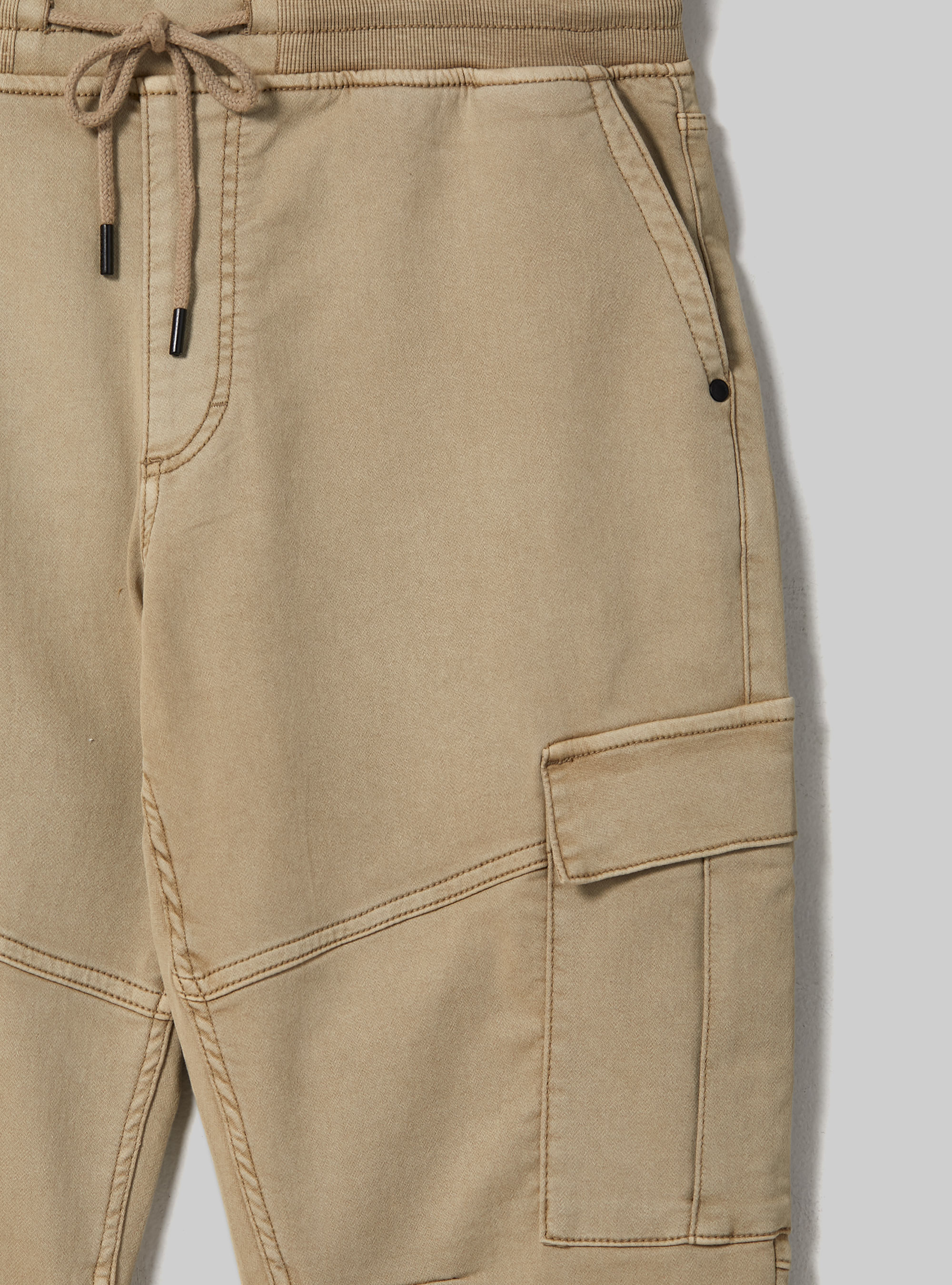 Jogger trousers with large pockets, TB2 TOBACCO MEDIUM