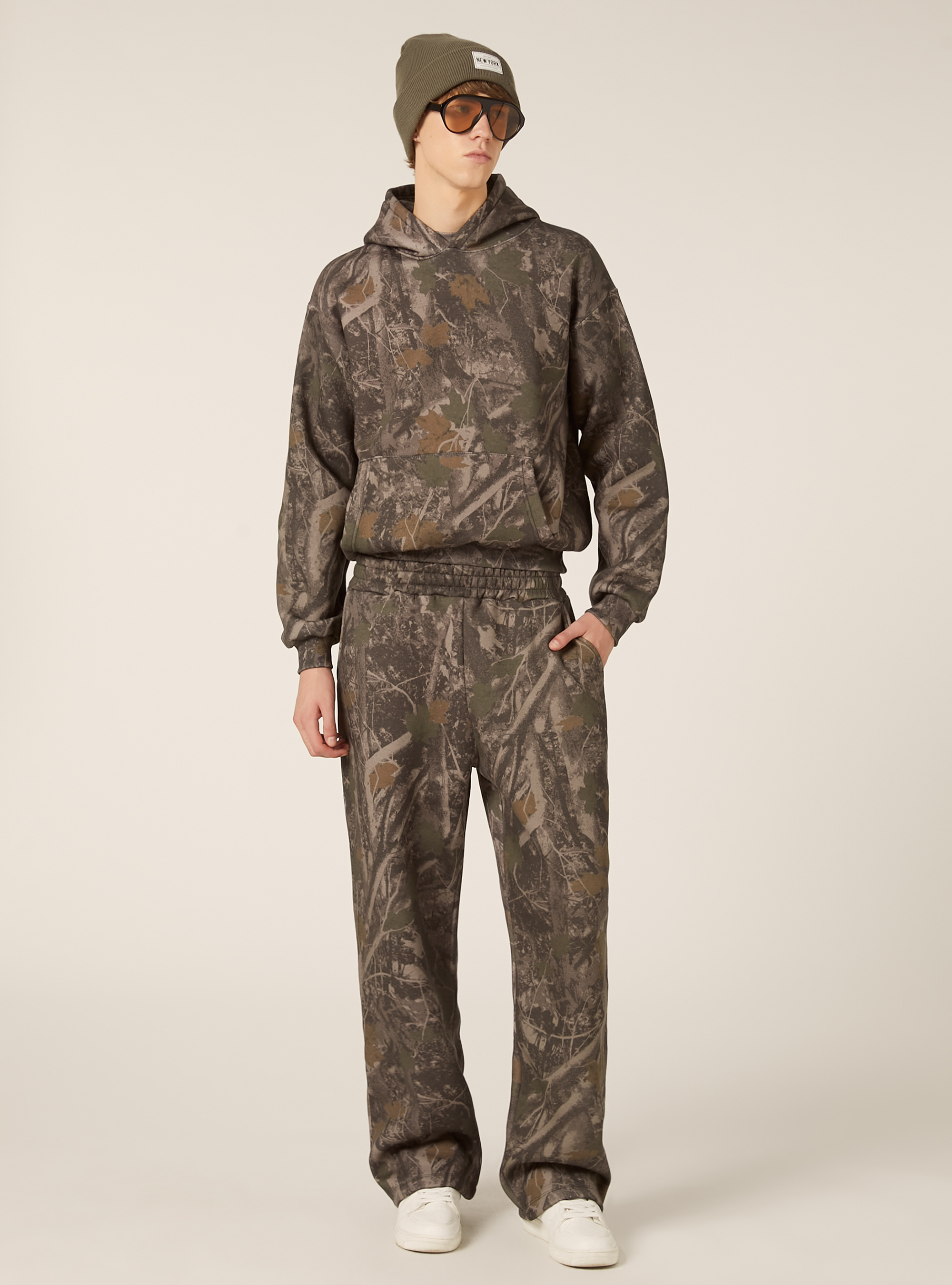 Urban Camouflage boxy fit sweatshirt, KY2 KAKY MEDIUM