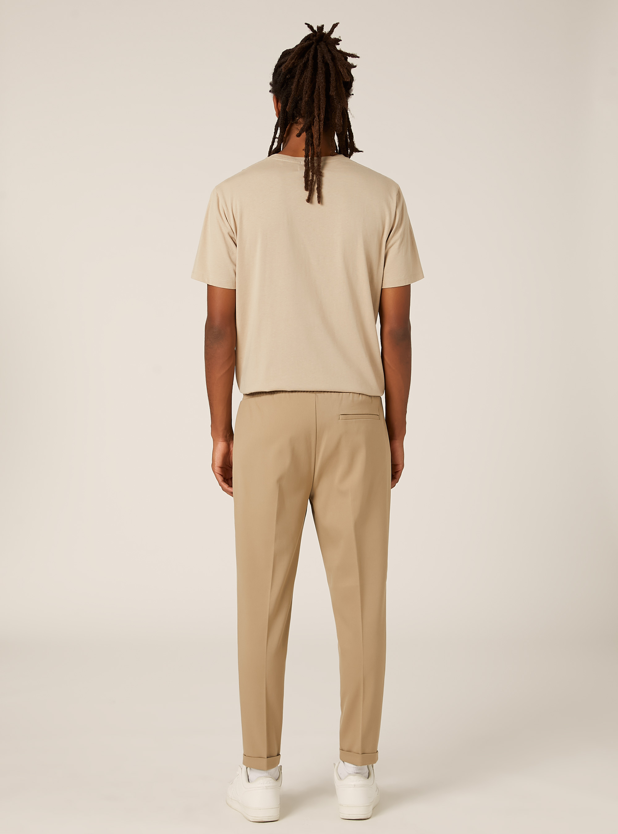Twill jogger pants, BG2 BEIGE MEDIUM