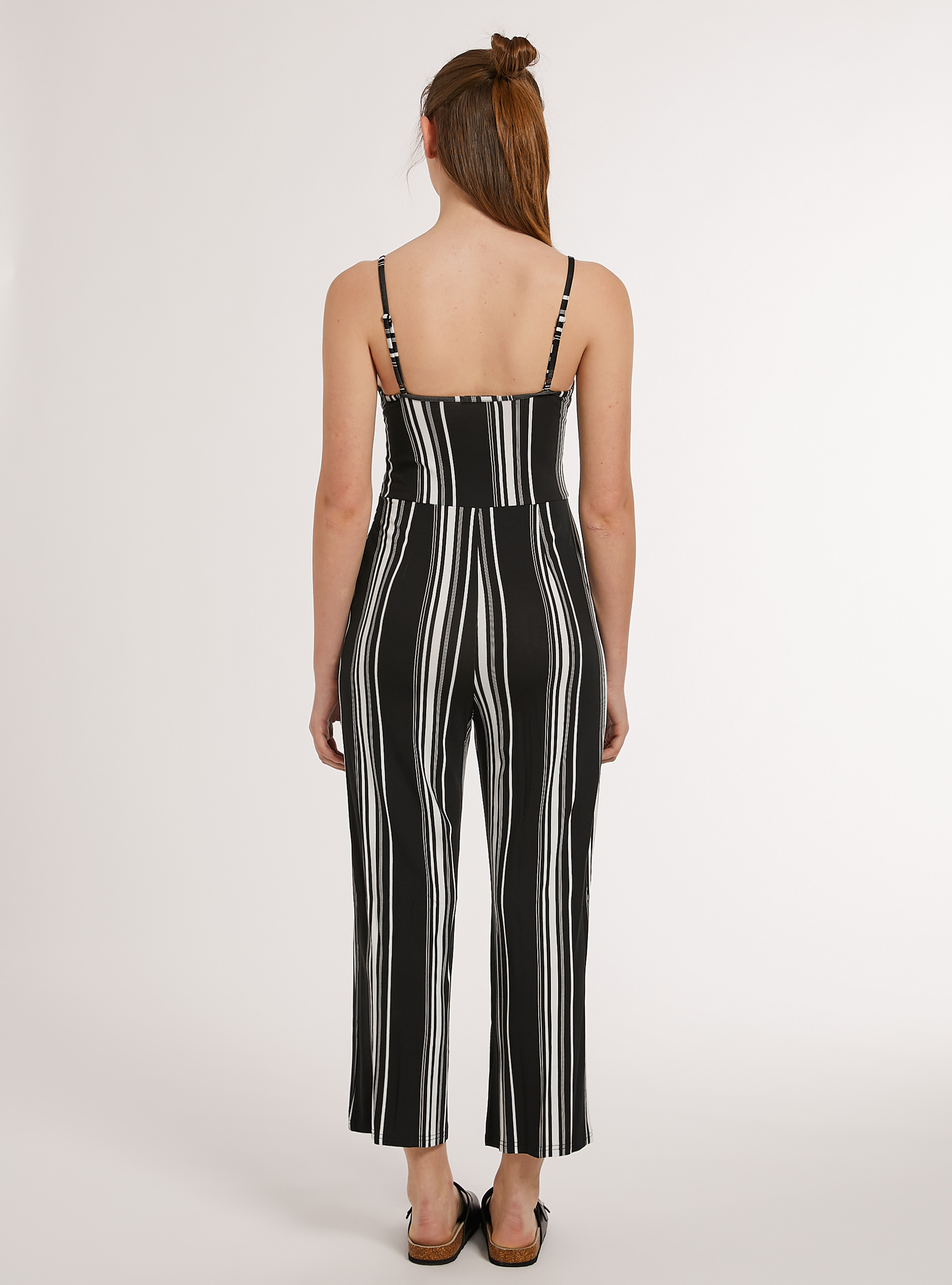 Tuta intera a righe, BK1 BLACK