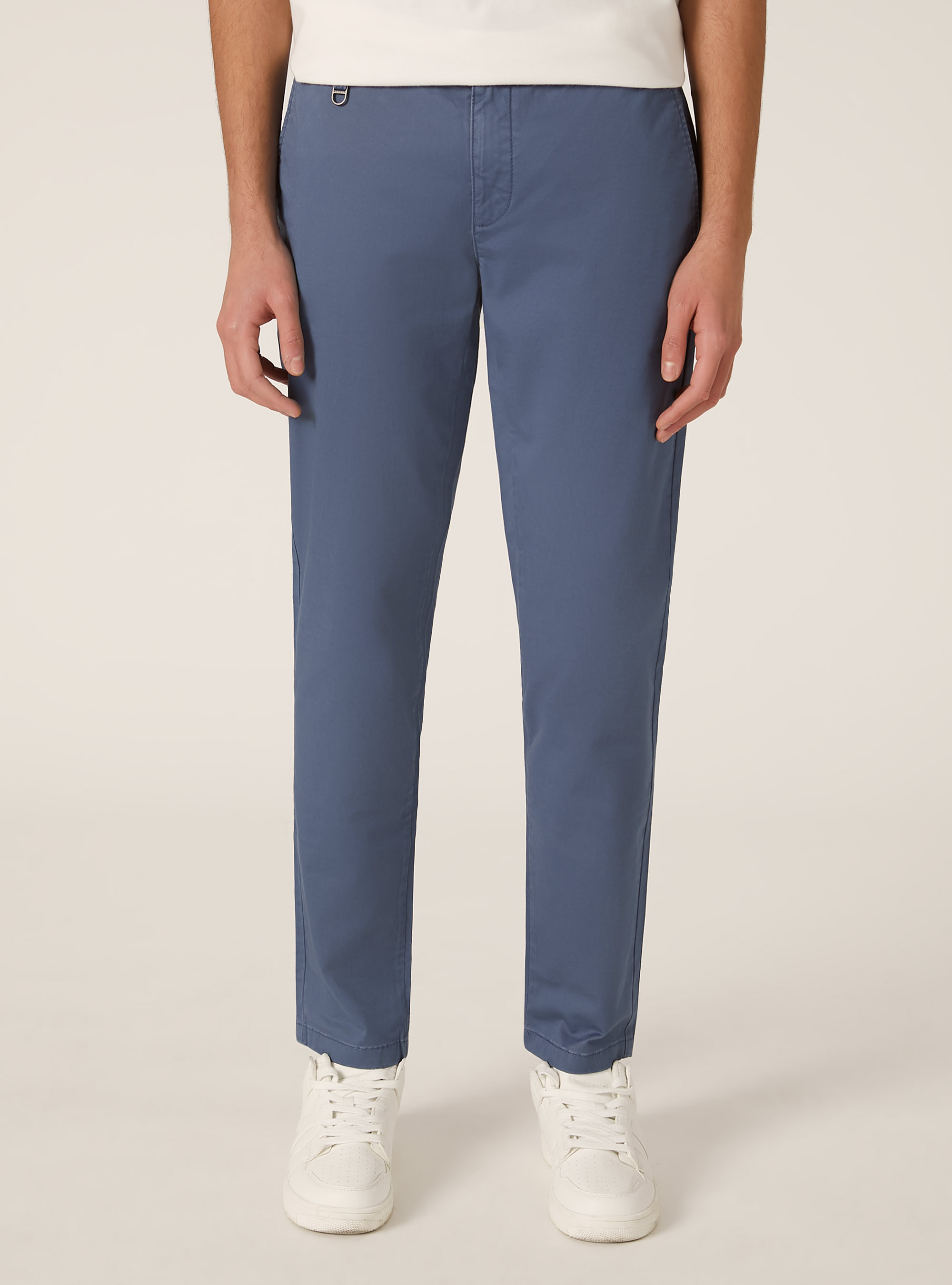 Skinny fit stretch twill chinos, AZ1 AZURE DARK