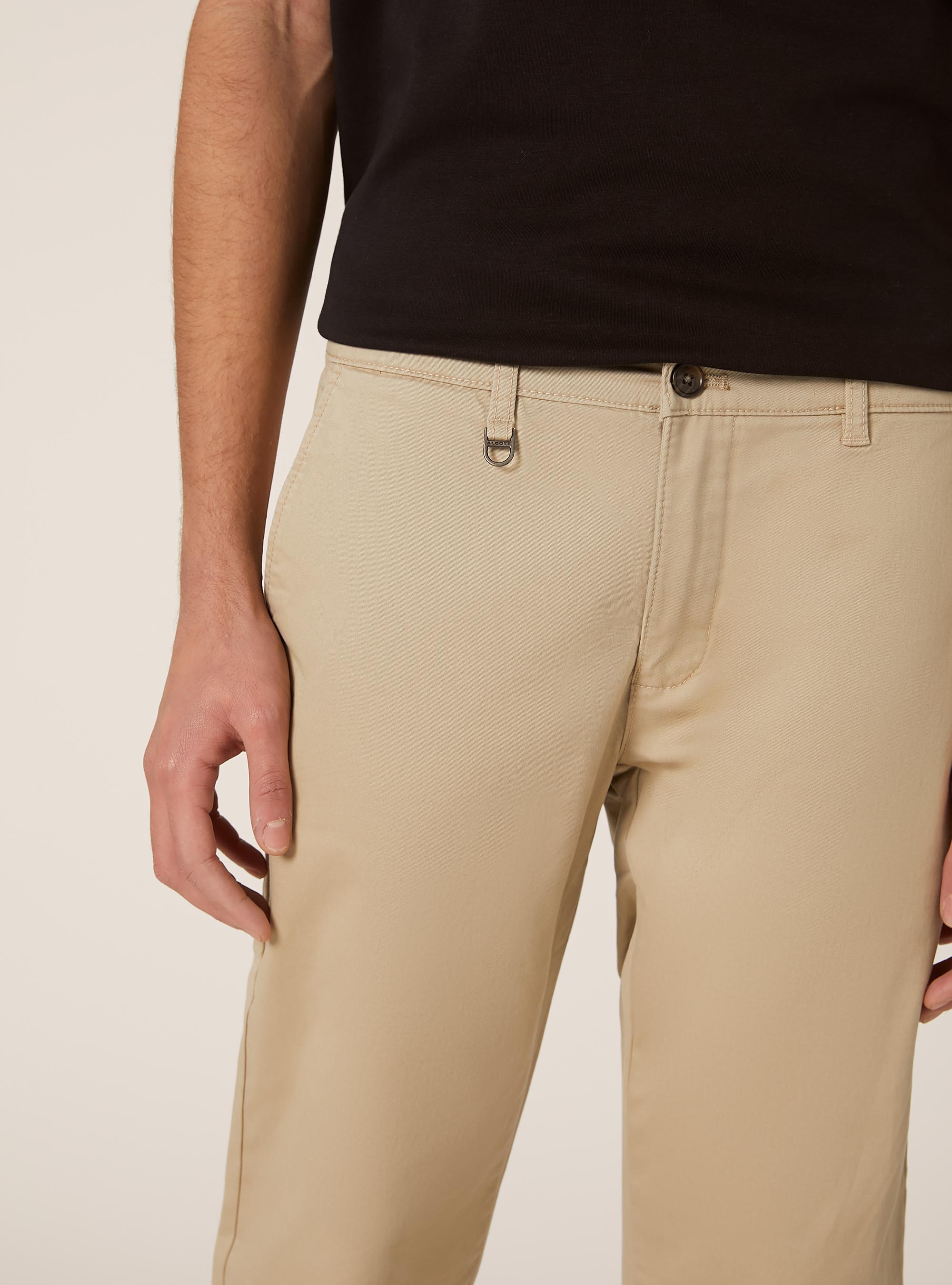 Skinny fit stretch twill chinos, TB2 TOBACCO MEDIUM