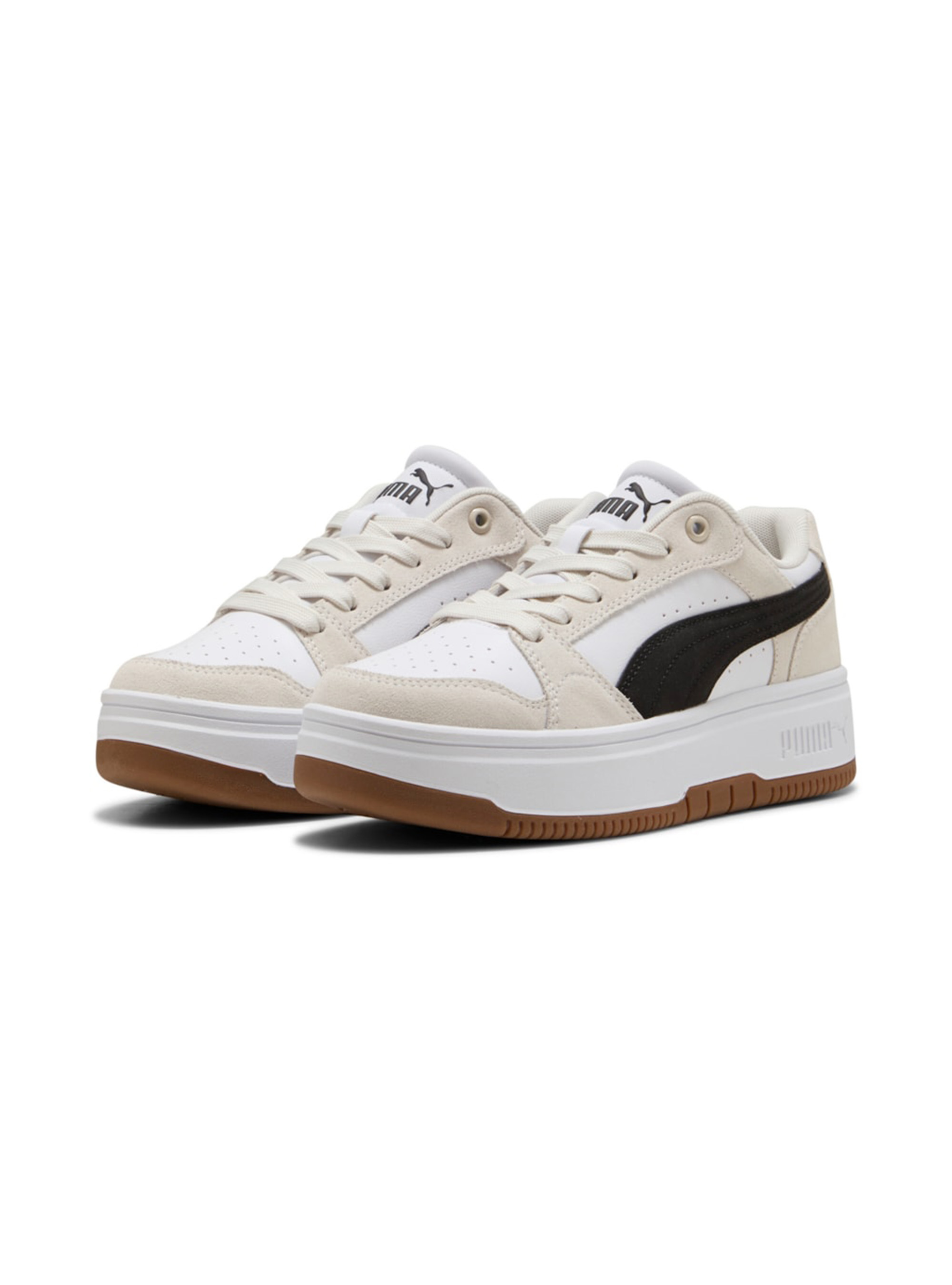 Rebound Femme Low Puma suede trainers, WH2 WHITE