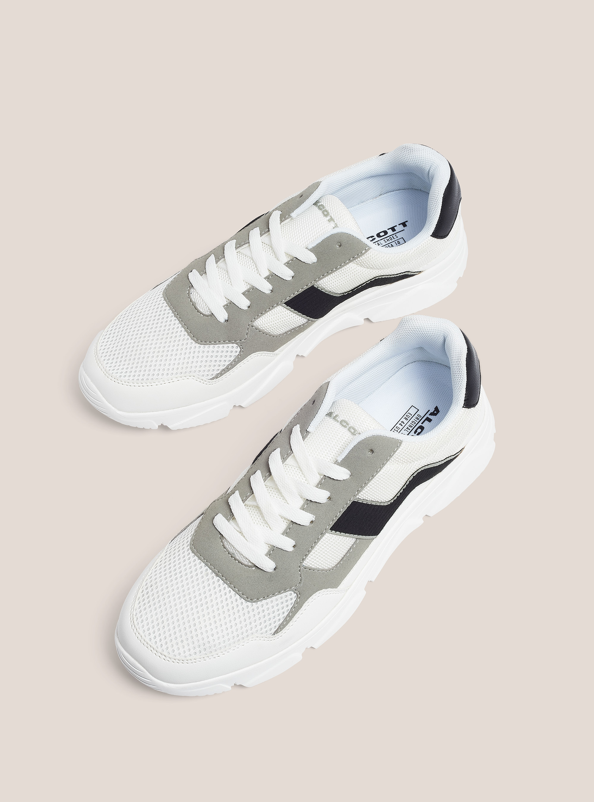 ZWEIFARBIGE SNEAKER, C099 WHITE