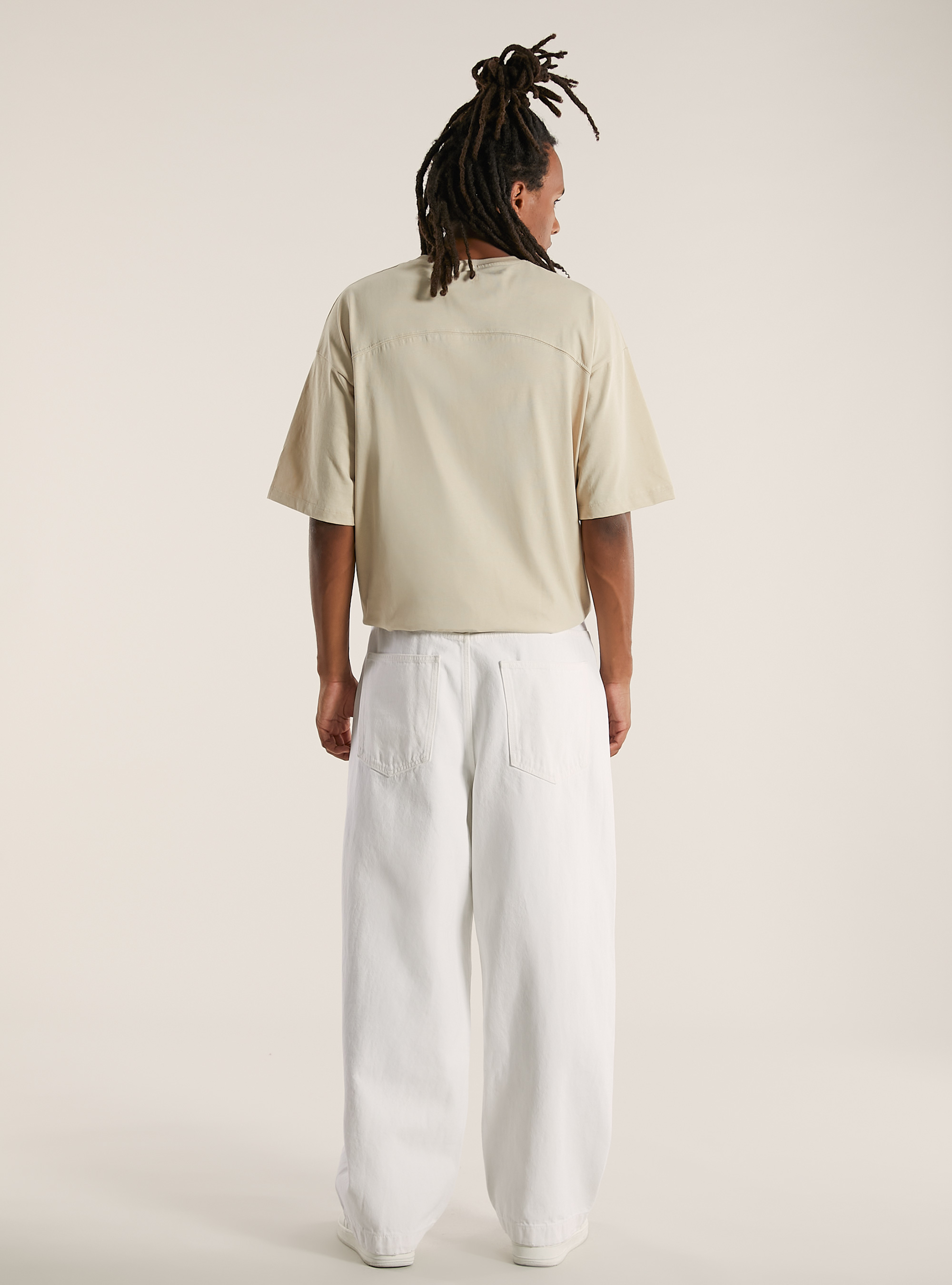 Baggy fit skater trousers, WH2 WHITE