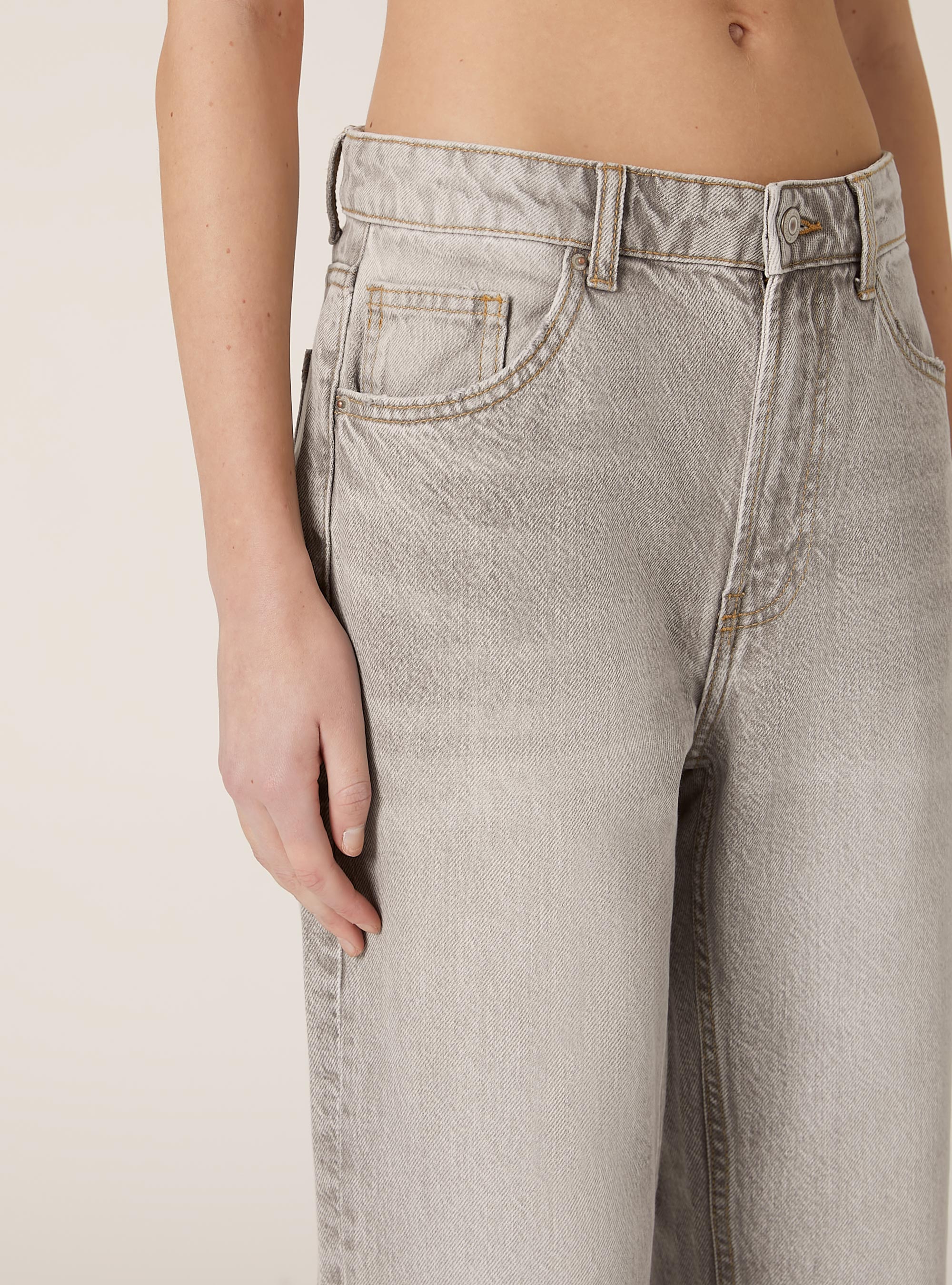 Mom fit jeans, D00G GREY