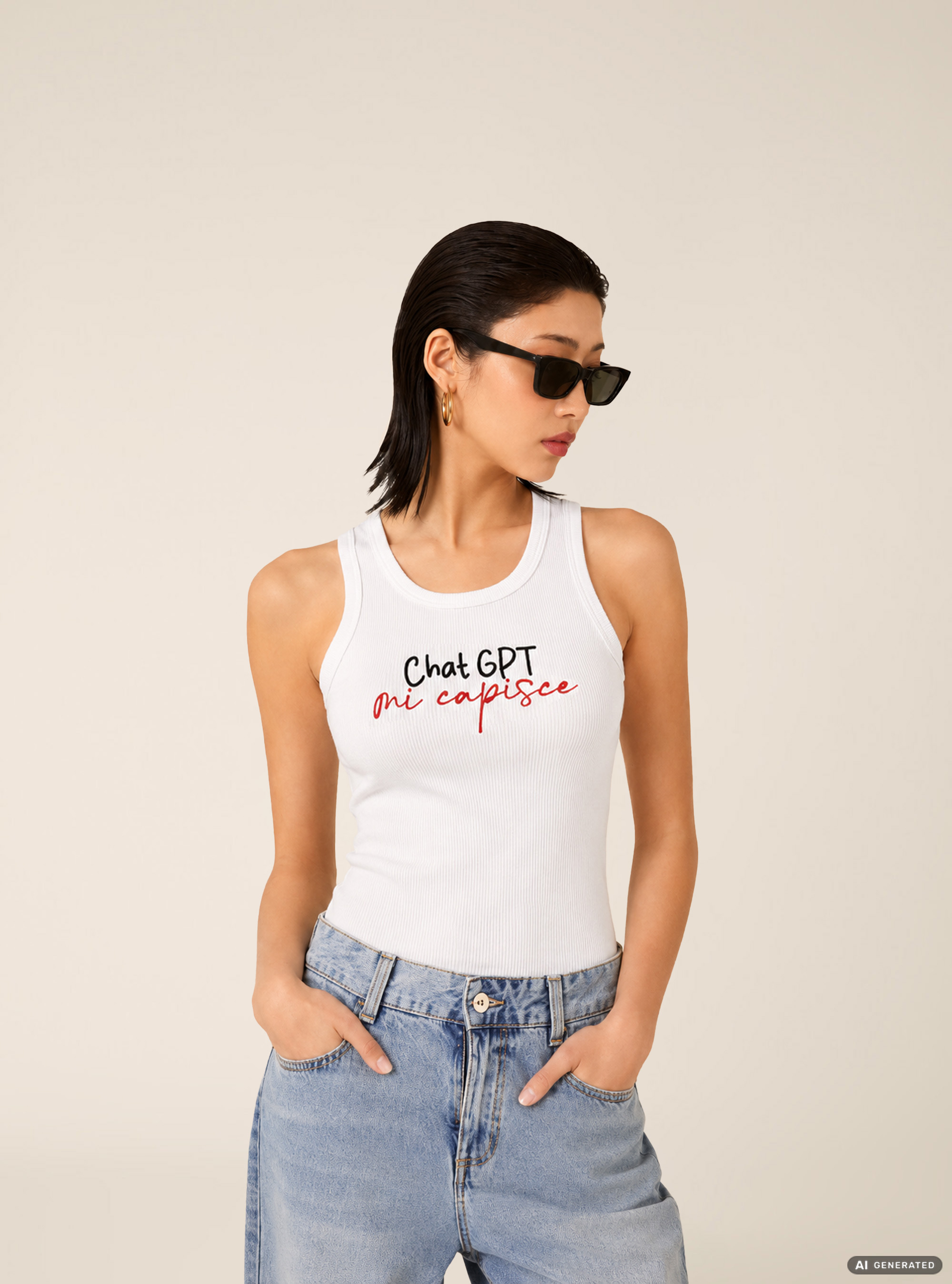 Tanktop mit Print, WH3 WHITE