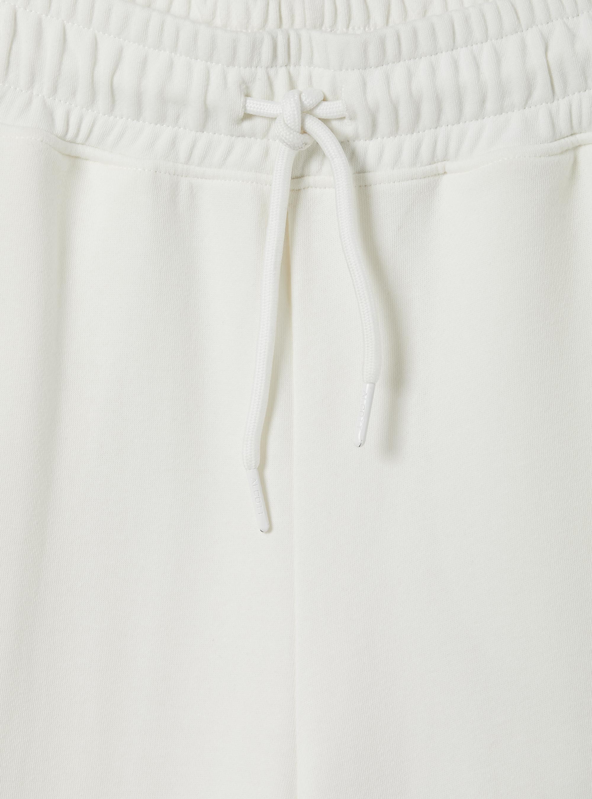Cropped fleece leggings with elasticated waistband, WH1 OFF WHITE