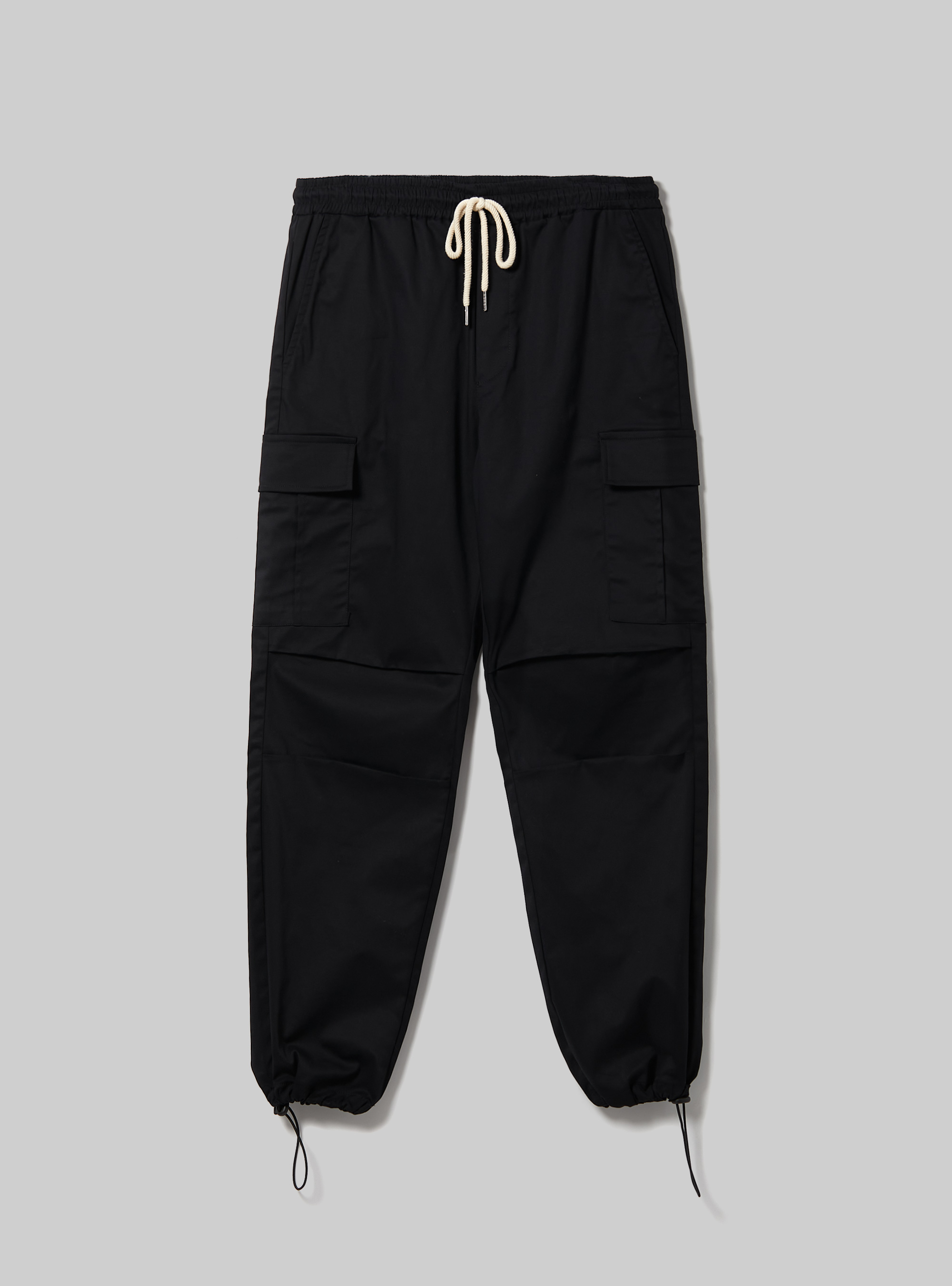 Pantaloni parachute con tasconi, BK1 BLACK