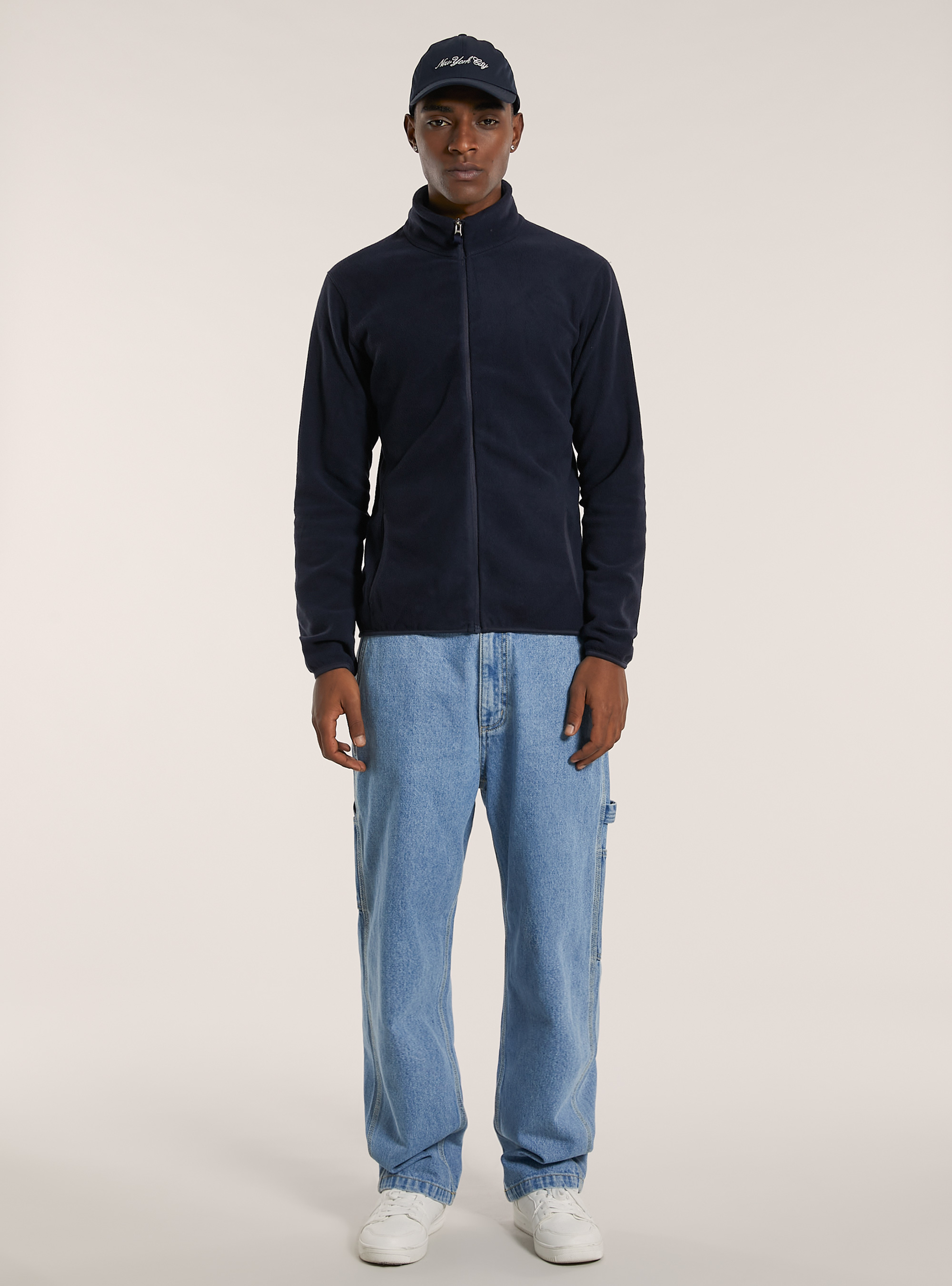 Cardigan polar fleece, NA1 NAVY DARK