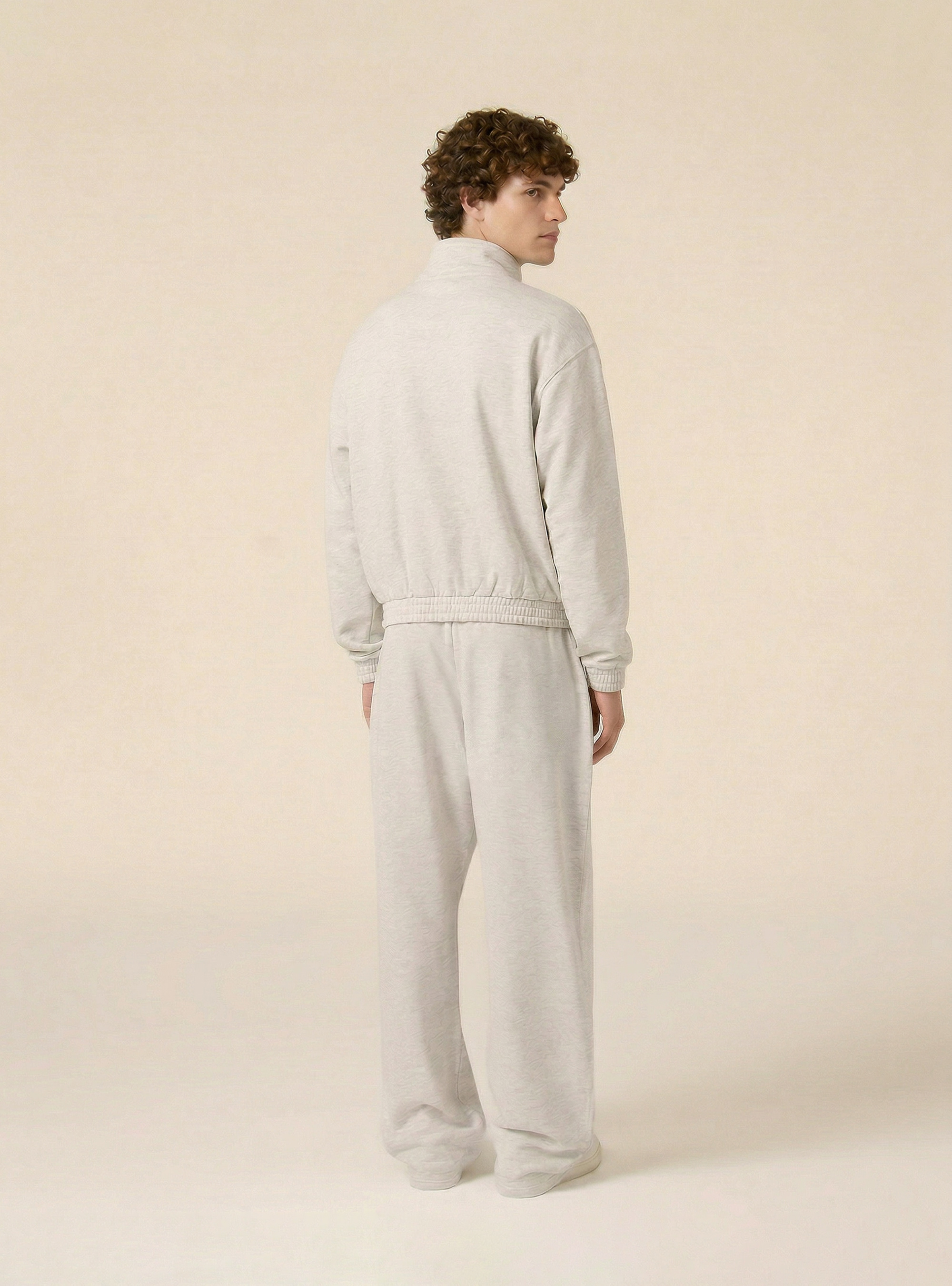 Jogger in felpa baloon fit, MGY3 GREY MEL LIGHT