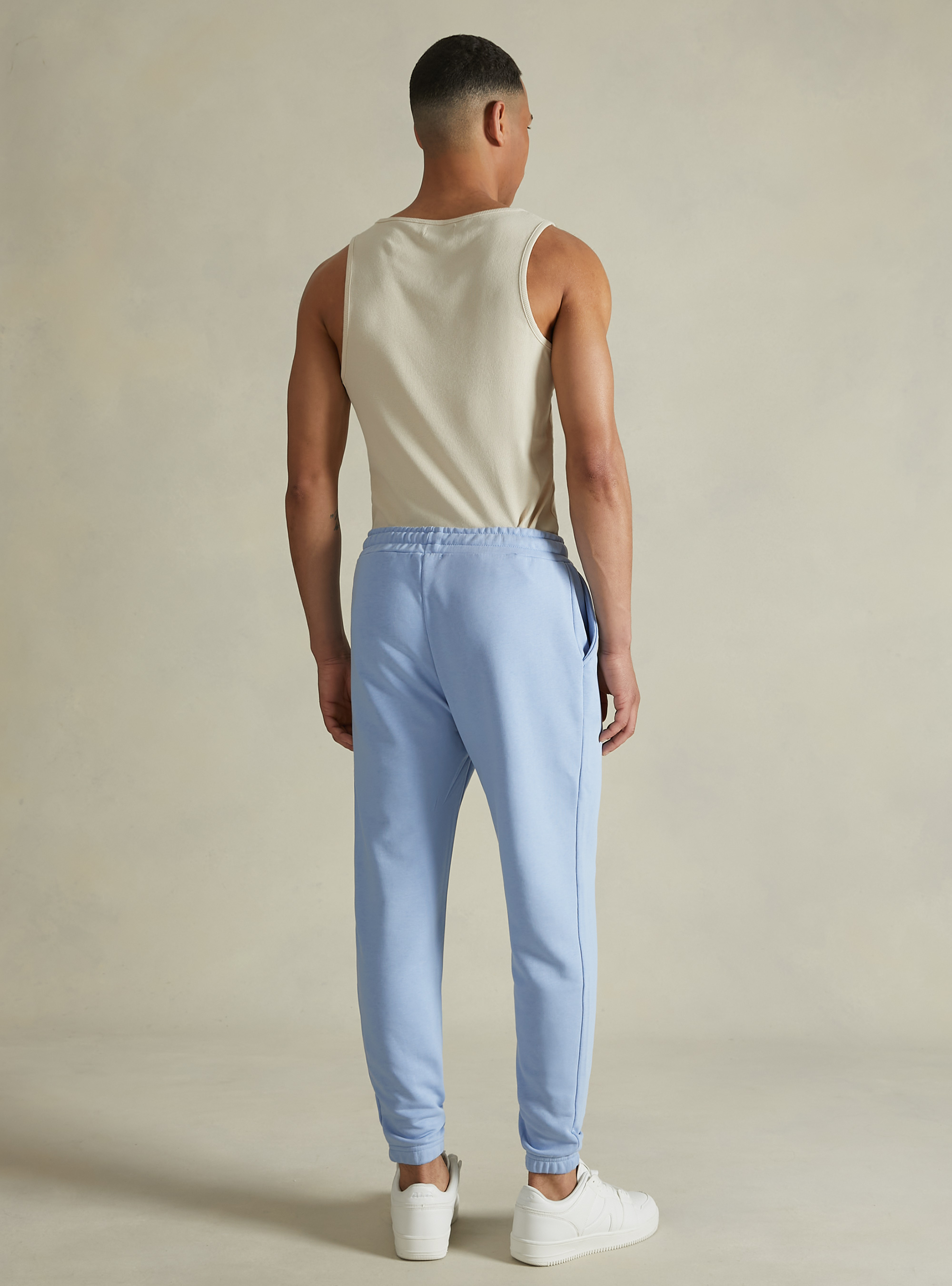 Pantalón jogger con estampado Workshop, AZ3 AZURE LIGHT